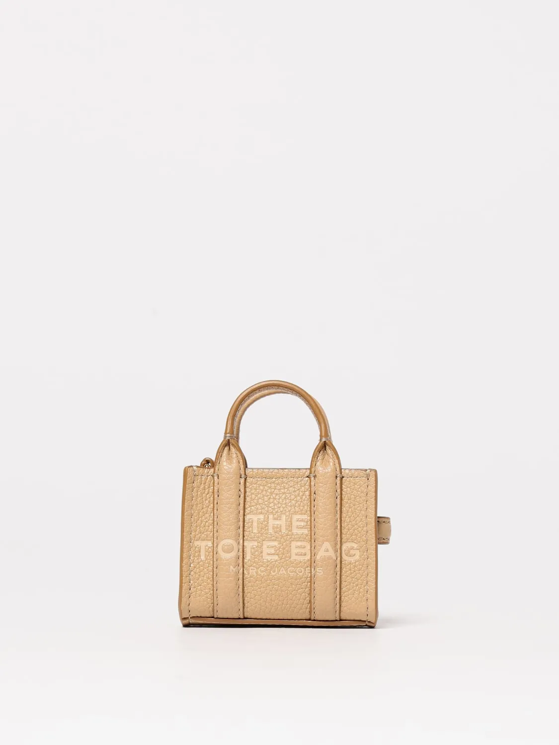 Portachiavi The Nano Tote Bag Charm Marc Jacobs in pelle a grana