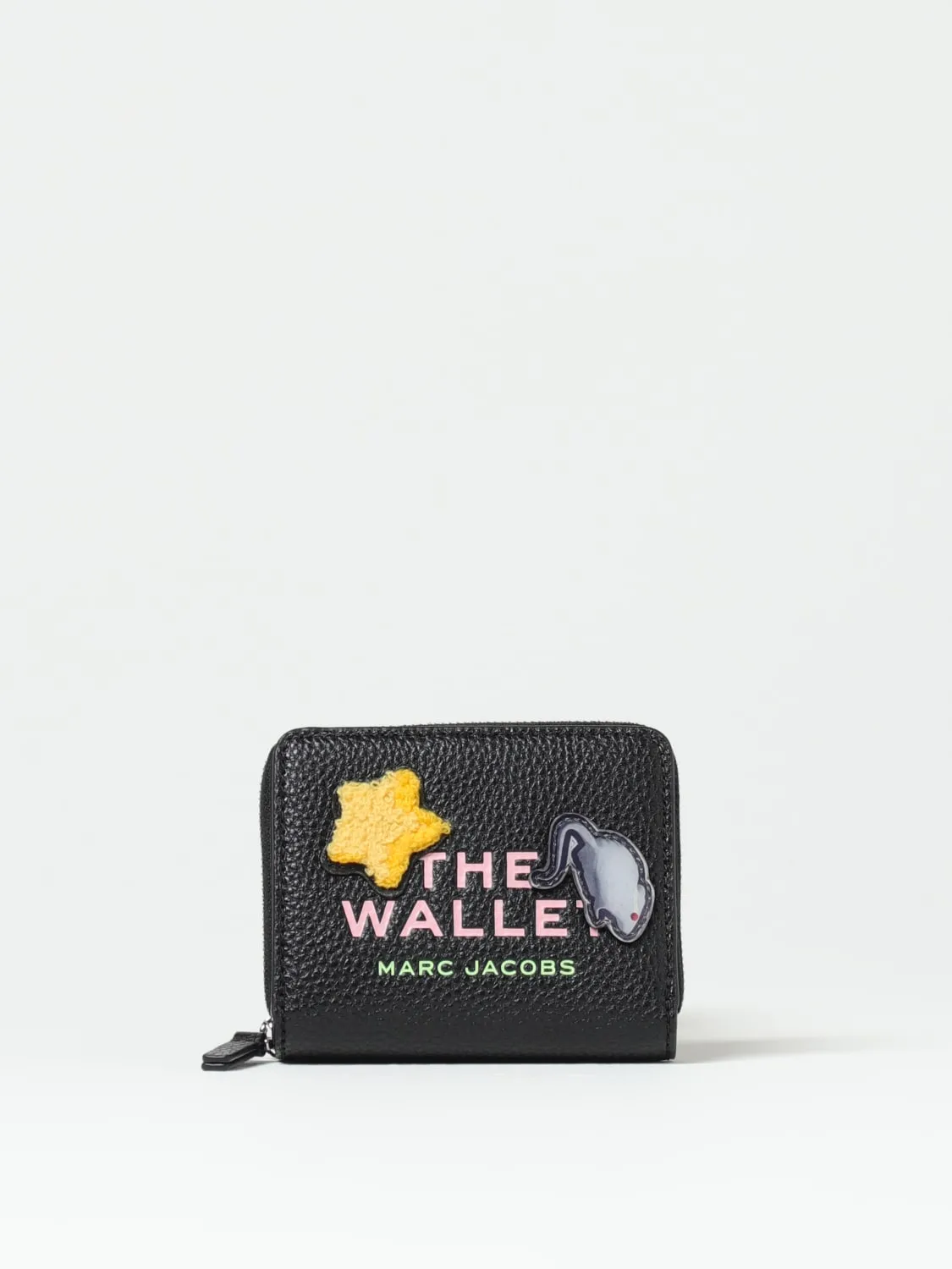 Portafoglio The Sticker Patch Marc Jacobs in pelle a grana