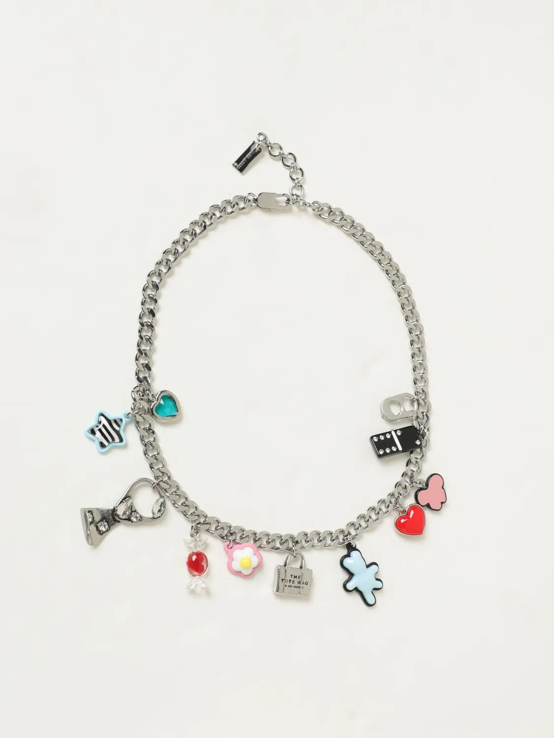 Collana The Sticker Charm Marc Jacobs in ottone con charms