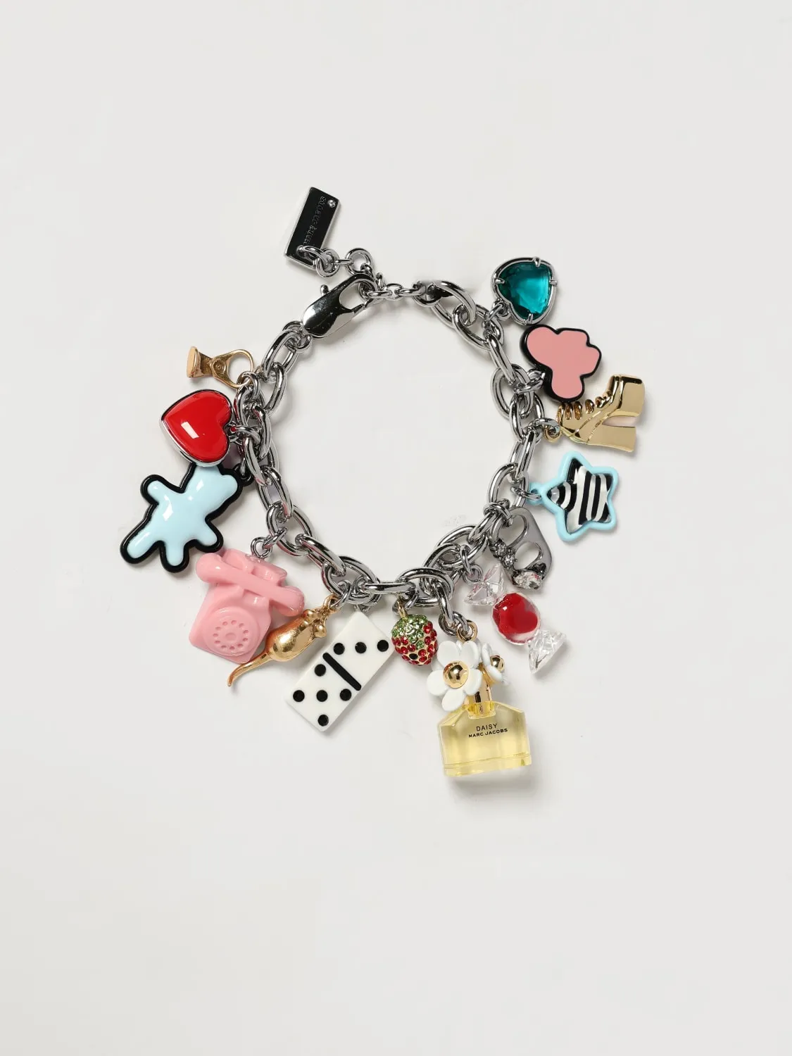 Bracciale The Sticker Charm Marc Jacobs in ottone con charms