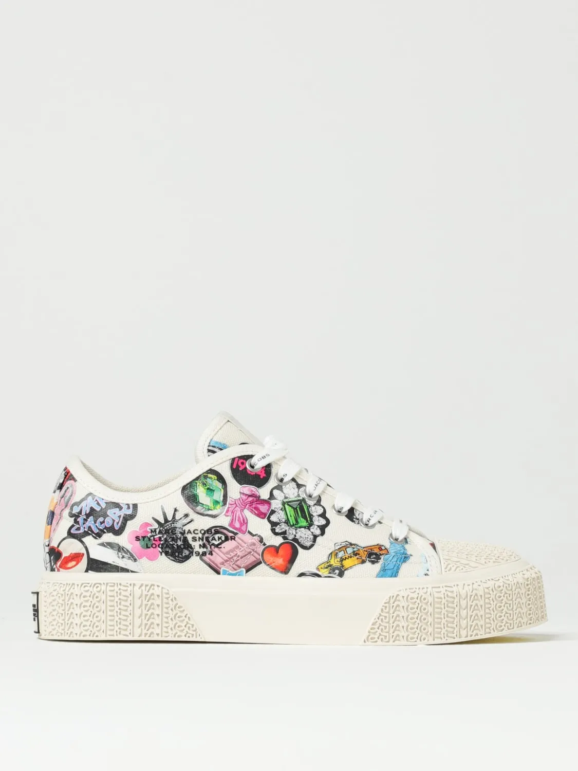 Sneakers The Sticker Marc Jacobs in canvas stampato