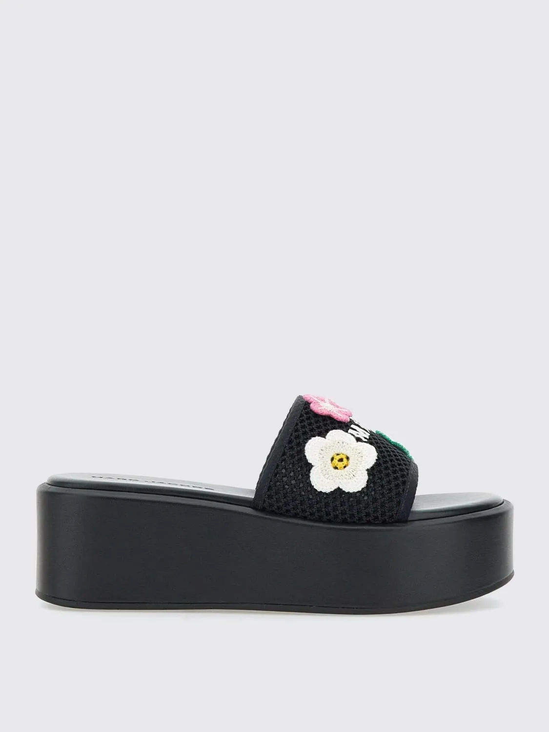 Sandalo The Daisy Crochet Platform Marc Jacobs in mesh e ricami