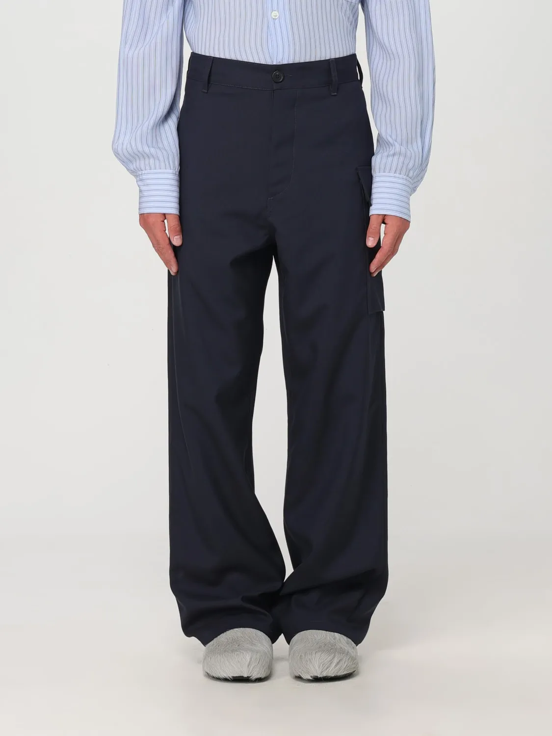 Pantalone largo Marni in lana vergine