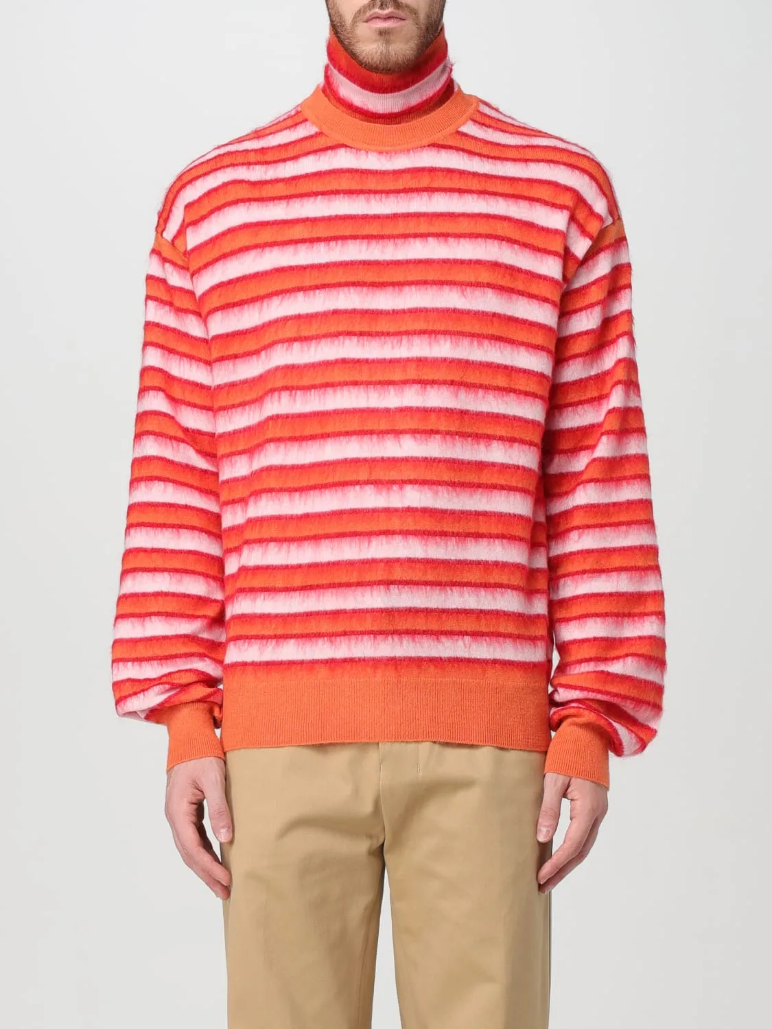 Maglia a dolcevita a righe Marni