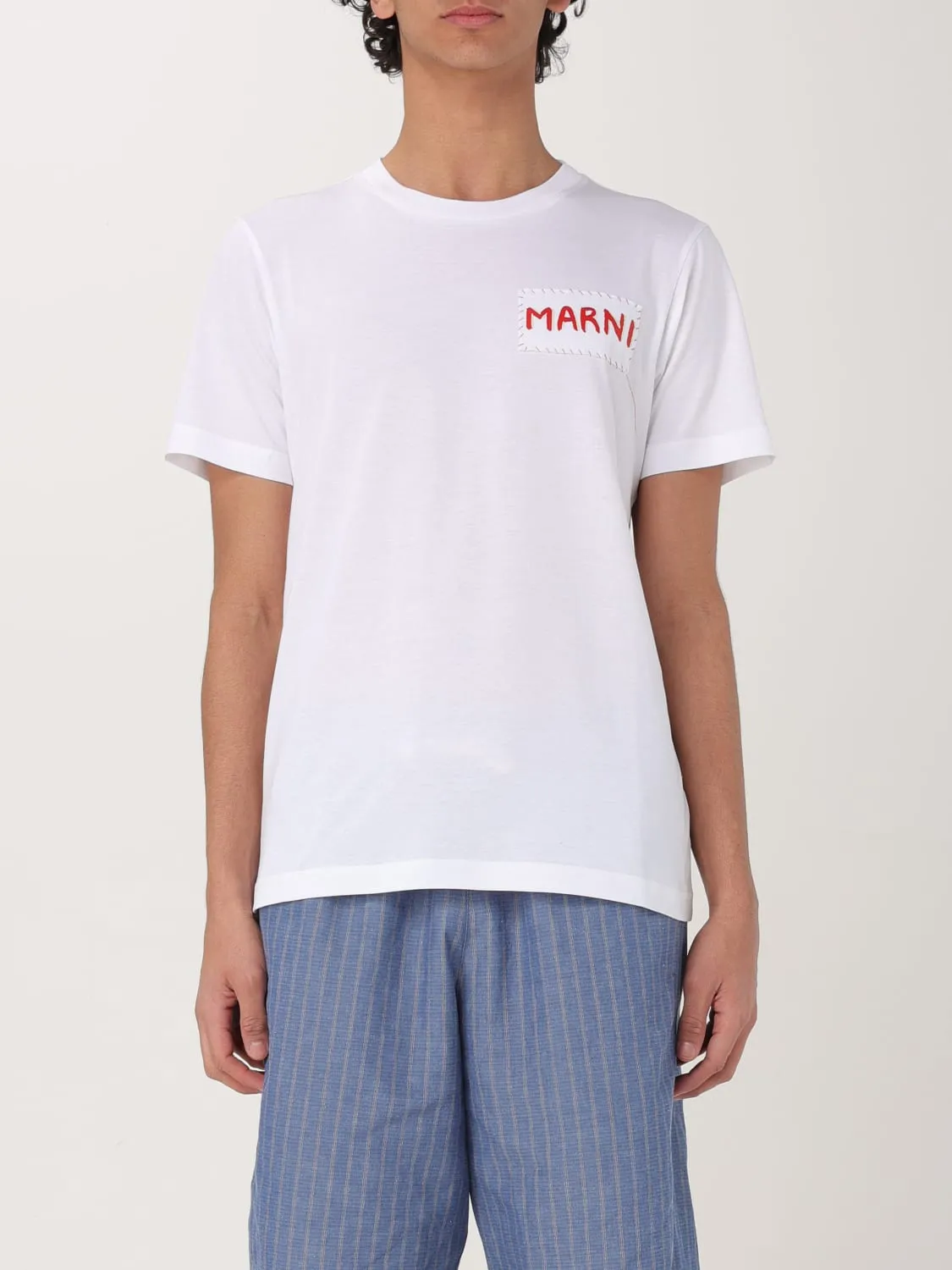 T-shirt con logo Marni in cotone