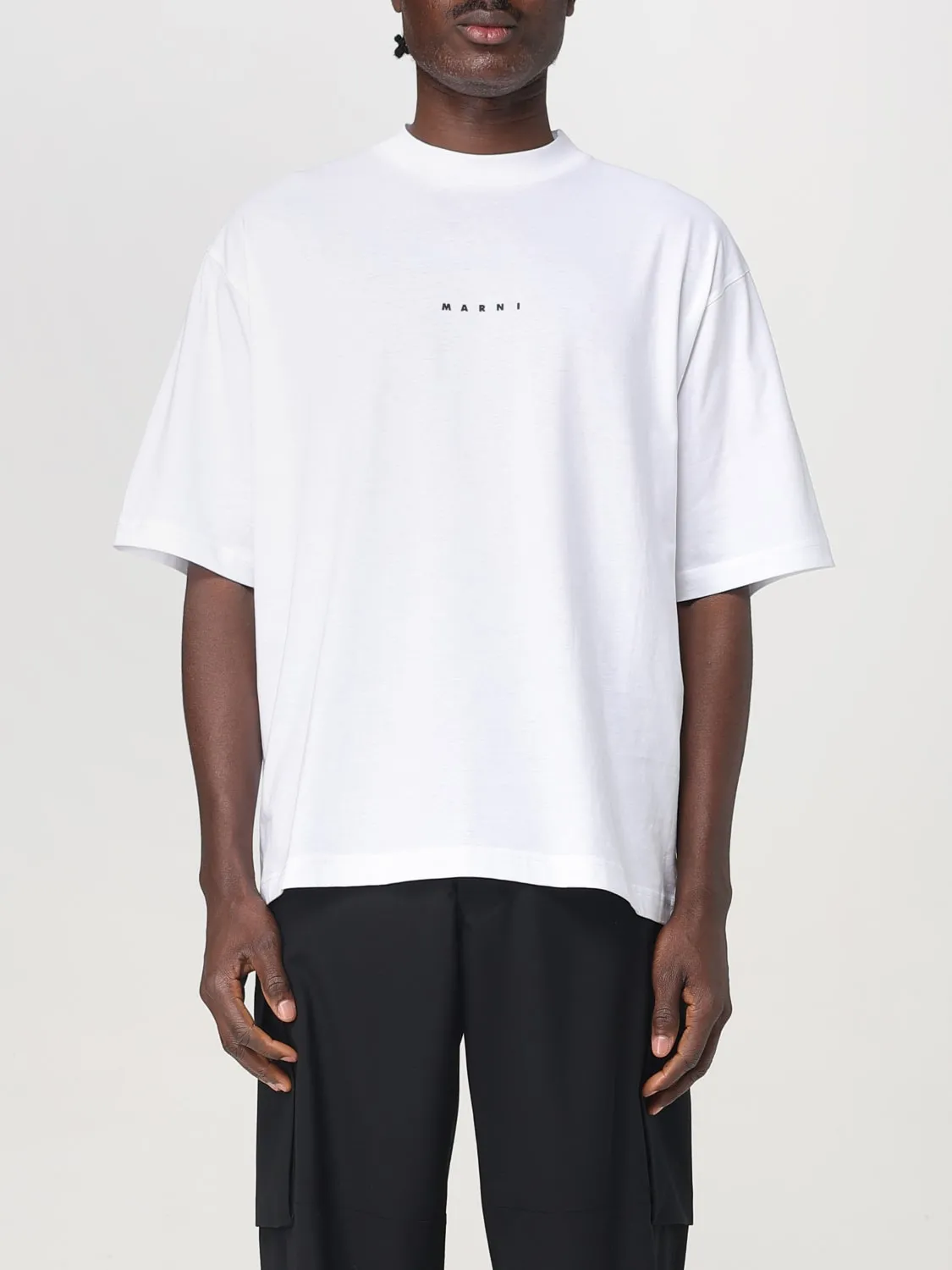 T-shirt Marni in cotone con mini logo