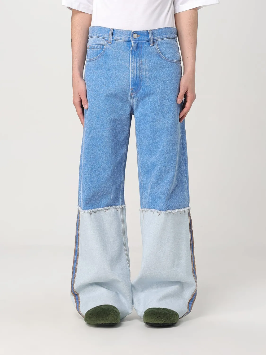 Jeans wide leg Marni in denim