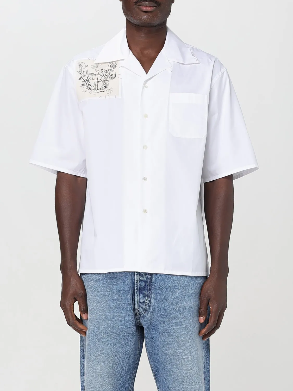 Camicia casual Marni in cotone con patch