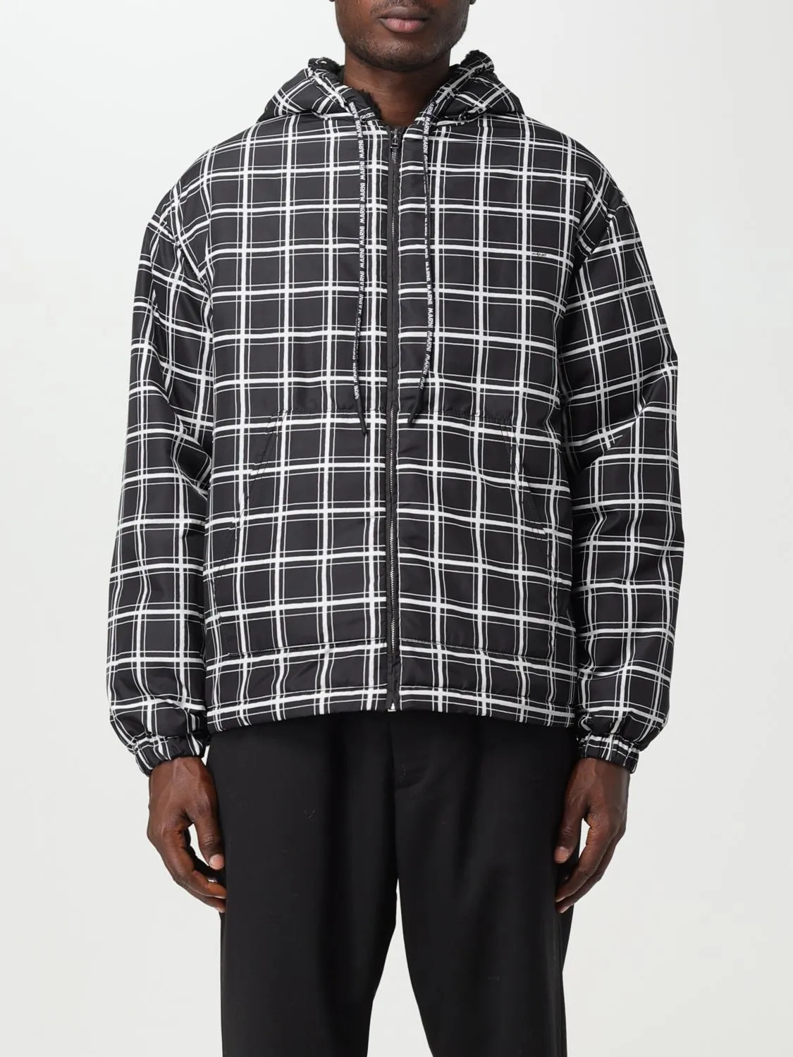 Giacca Marni in nylon motivo check