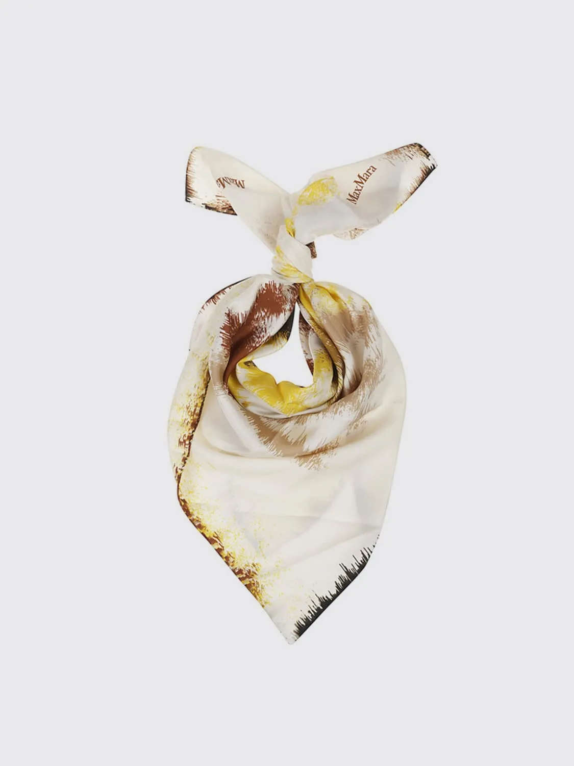 Foulard Max Mara in seta con monogram stampato