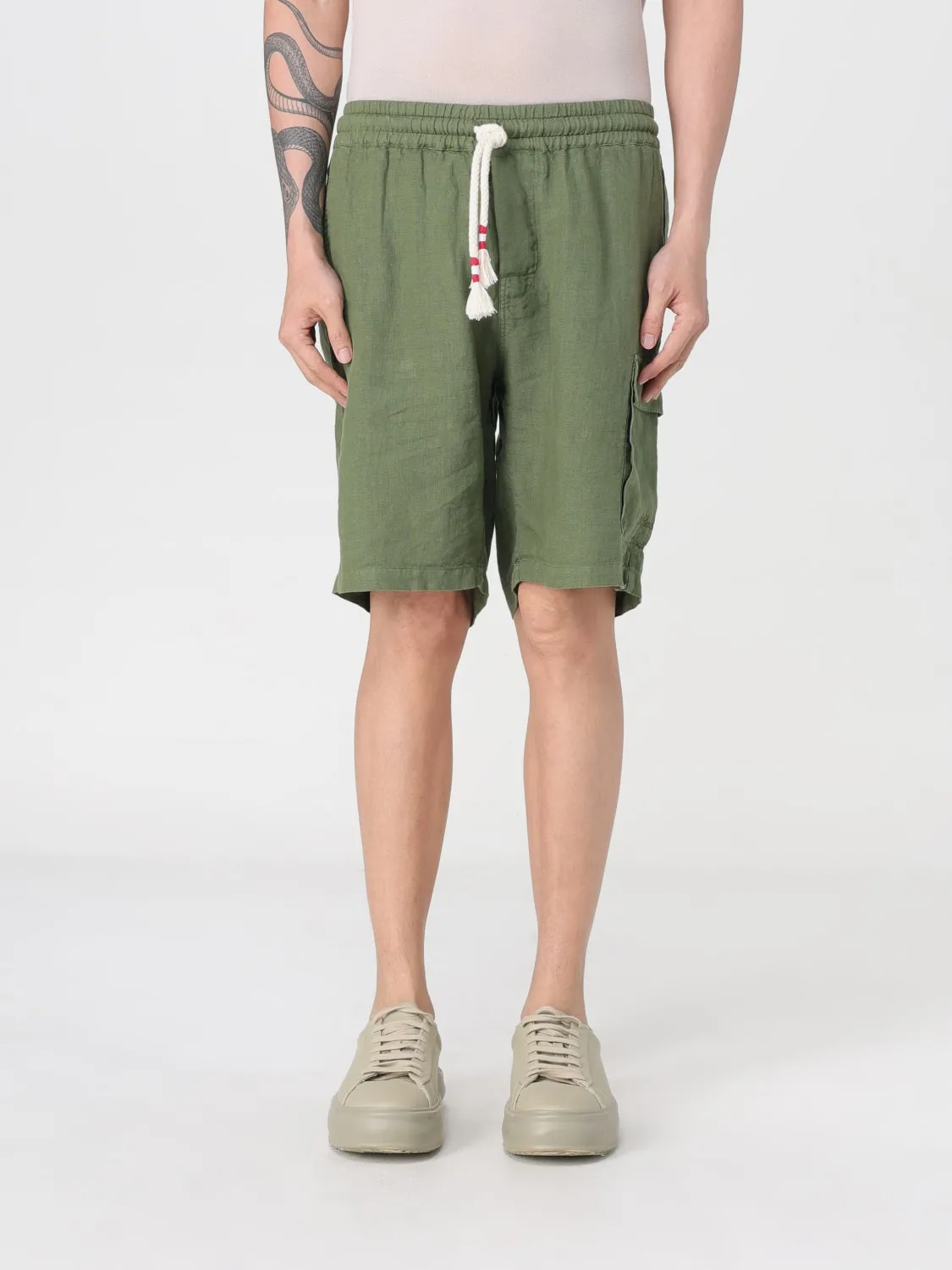 Pantaloncino cargo MC2 Saint Barth in lino