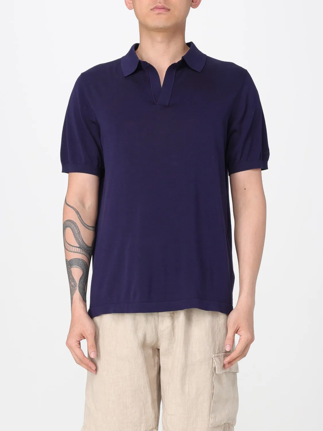 Polo in cotone e seta Mc2 Saint Barth