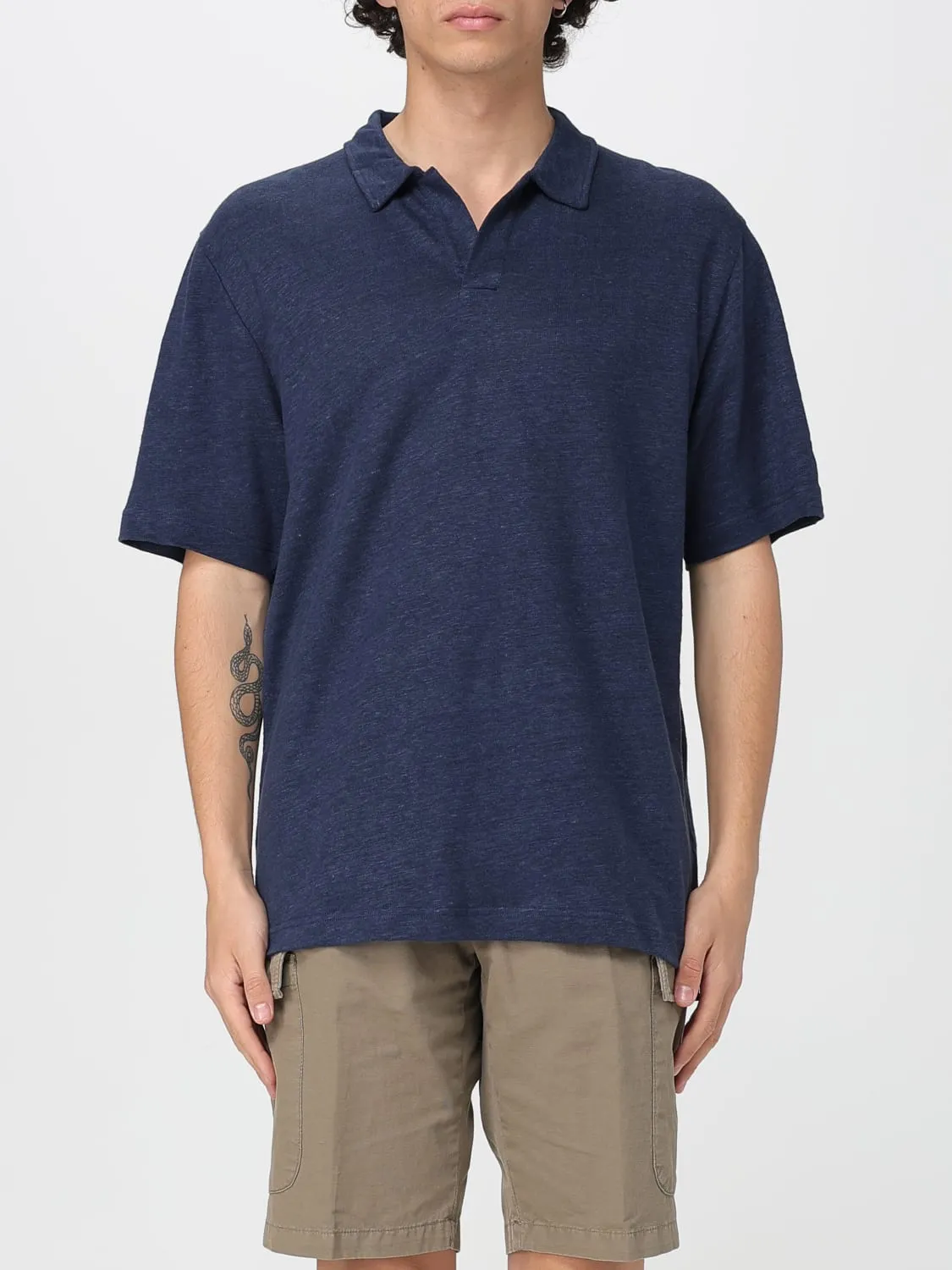 Polo in lino Mc2 Saint Barth