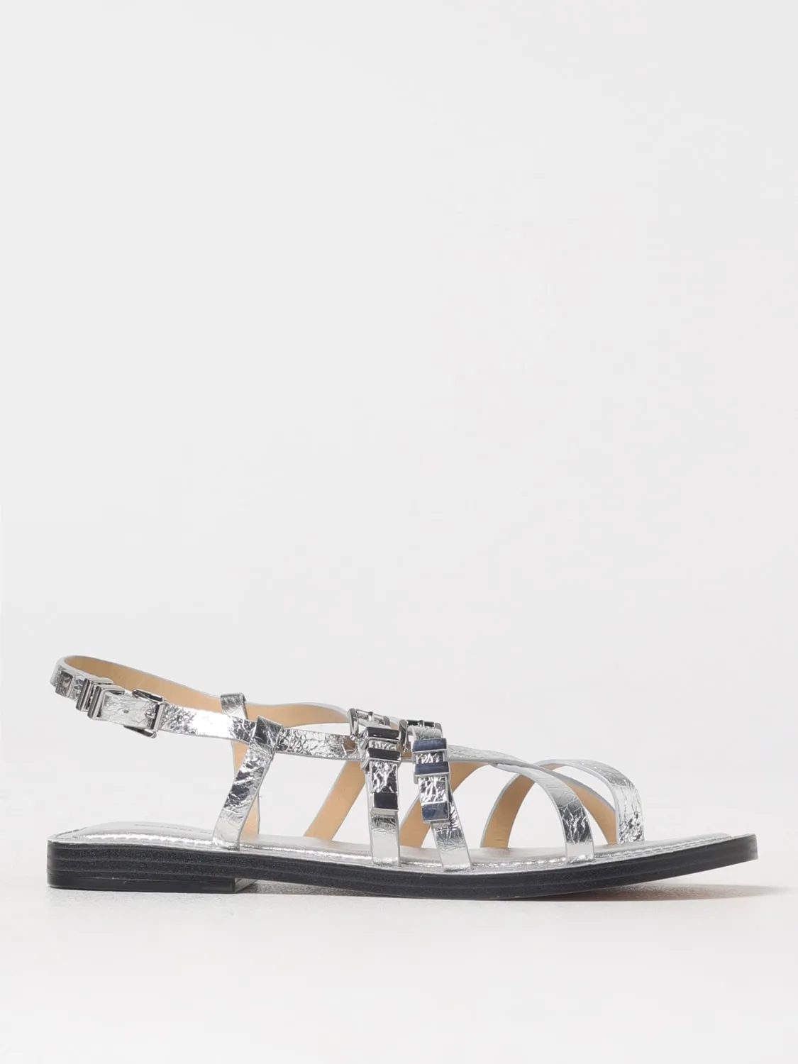 Sandalo Michael Kors in pelle a grana laminata