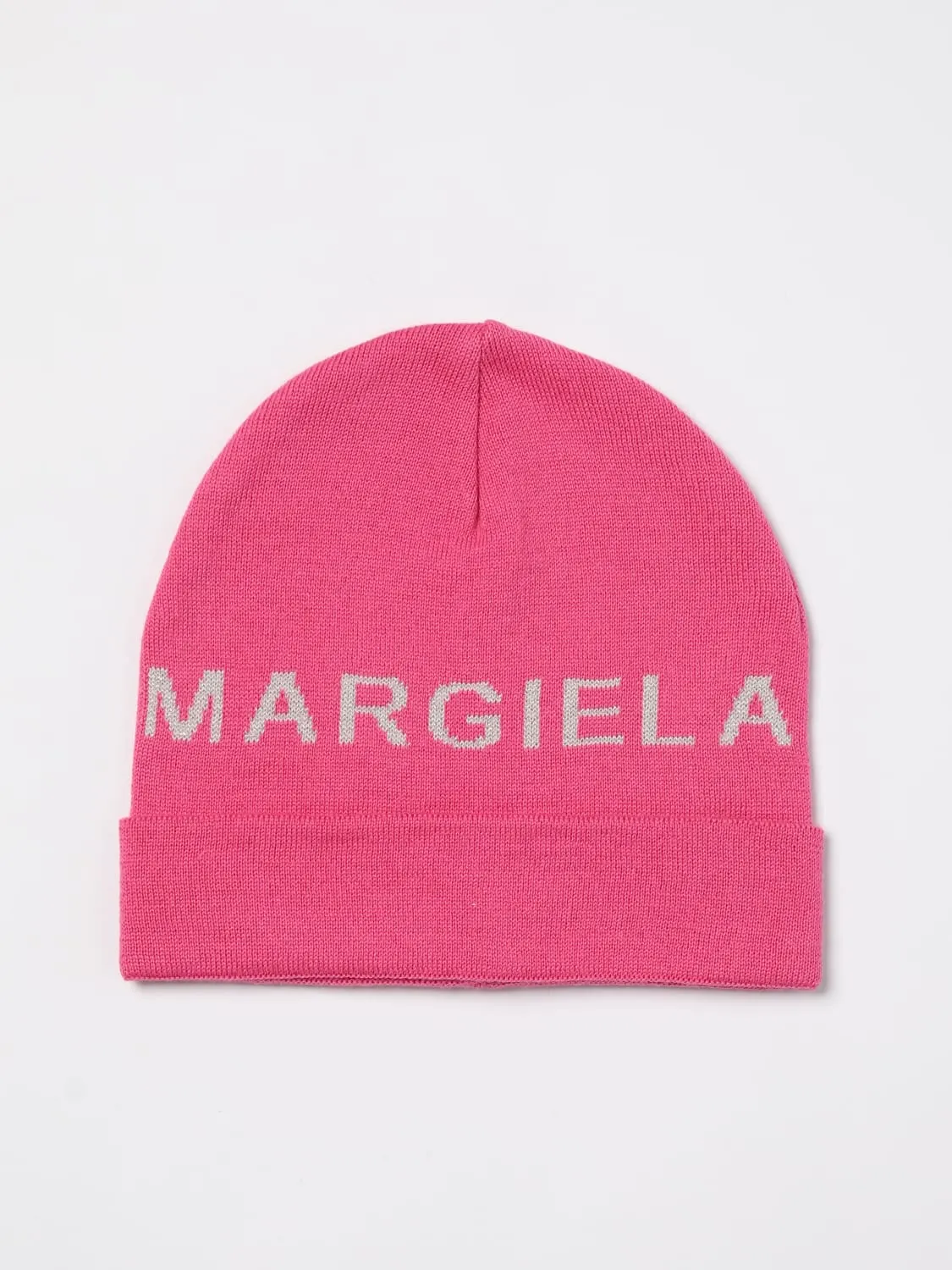 Cappello MM6 Maison Margiela in misto lana con logo jacquard