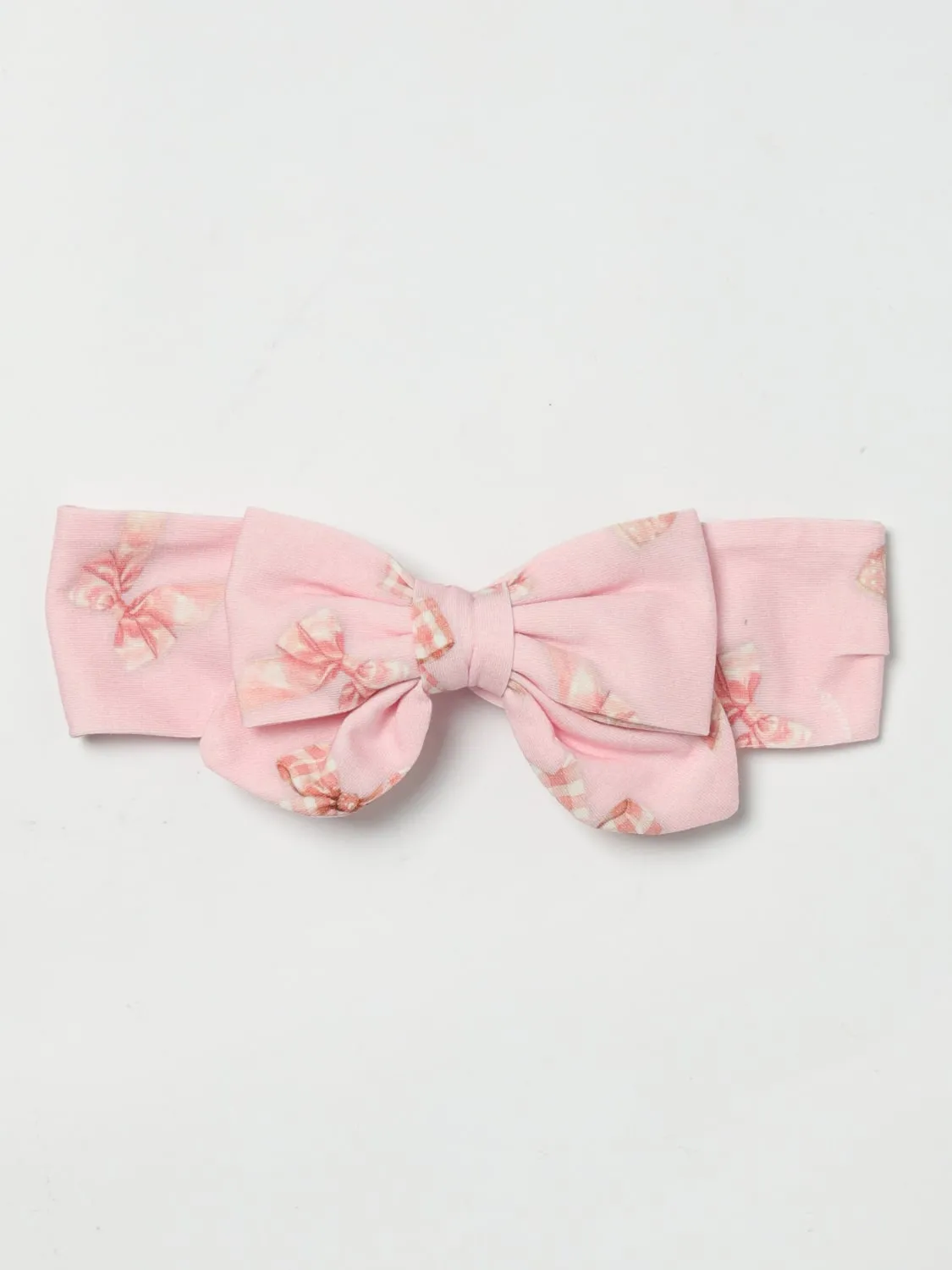 Fascia Monnalisa in cotone con stampa fiocchi