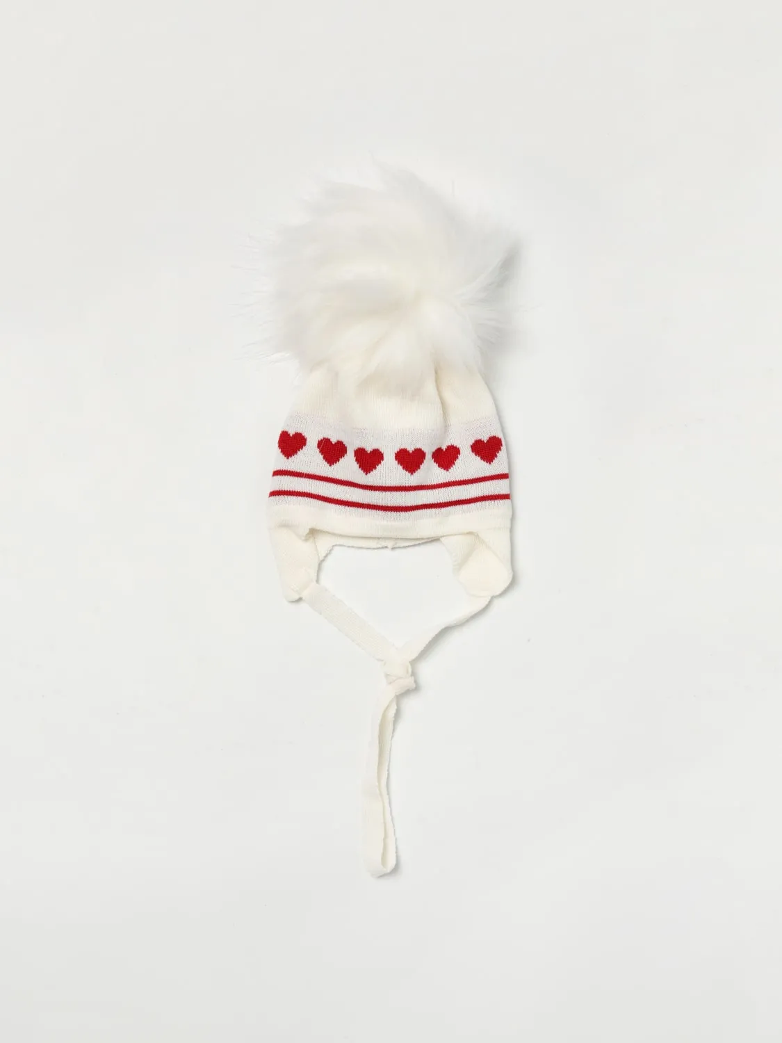 Cappello a berretto con cuori Monnalisa