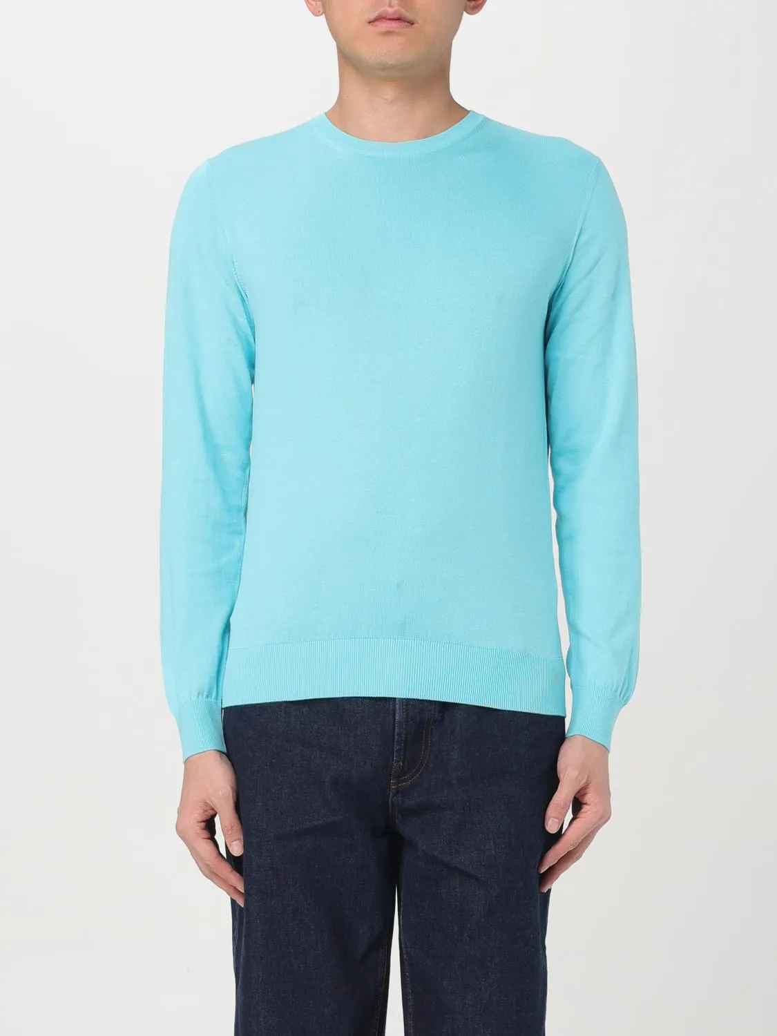 Maglia a girocollo basic Moorer in cotone