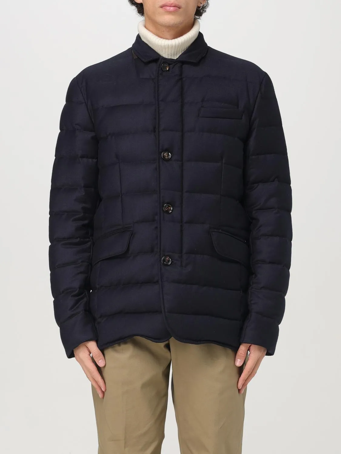 Piumino a monopetto Moorer