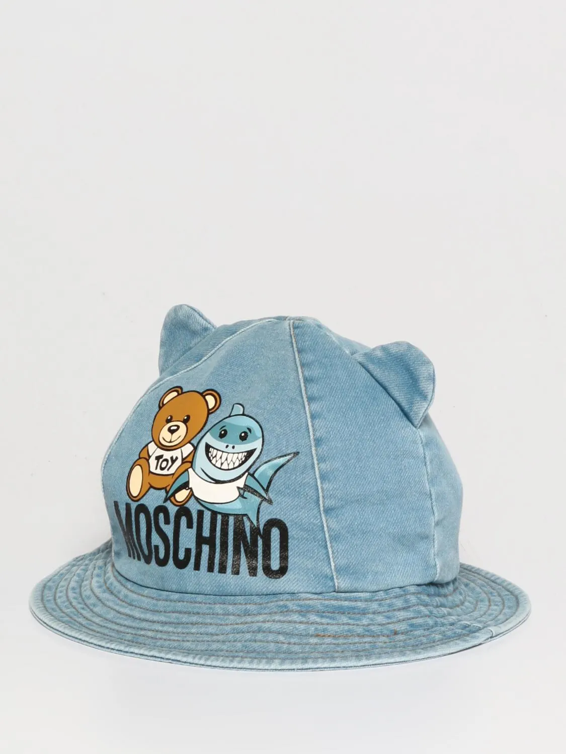 Cappello Moschino Baby in denim