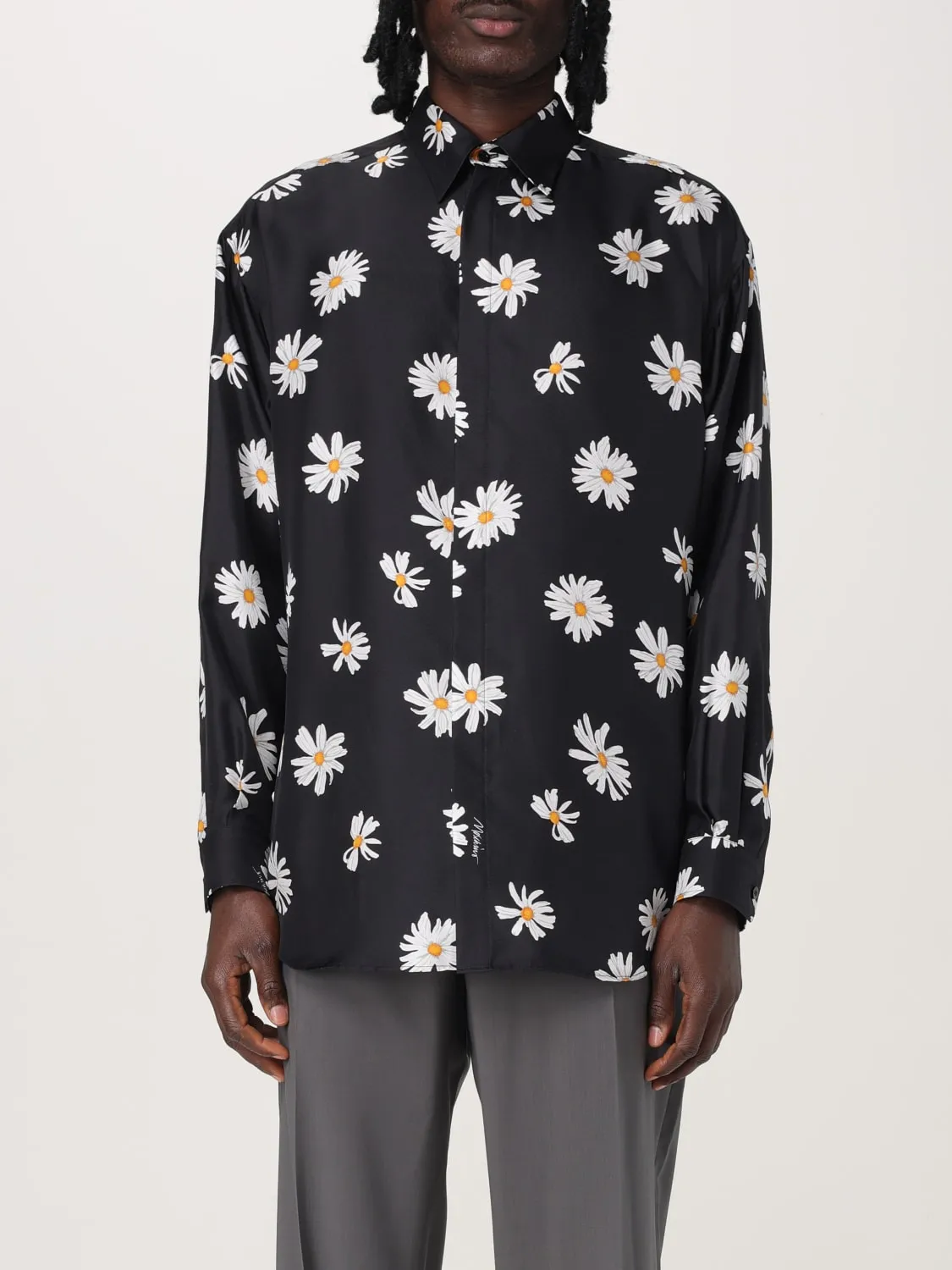 Camicia Moschino Couture in seta stampata