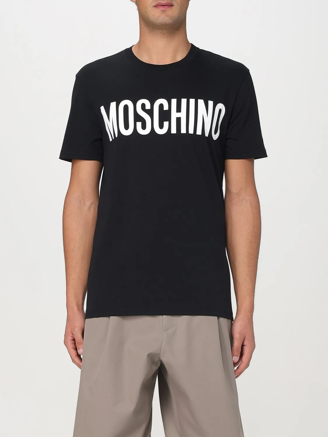 T-shirt Moschino Couture in cotone con maxi logo