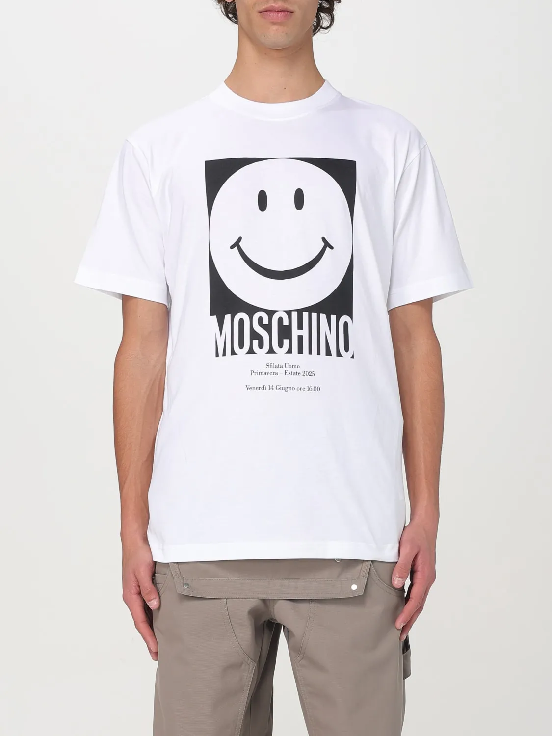 T-shirt Moschino Couture in cotone con stampa