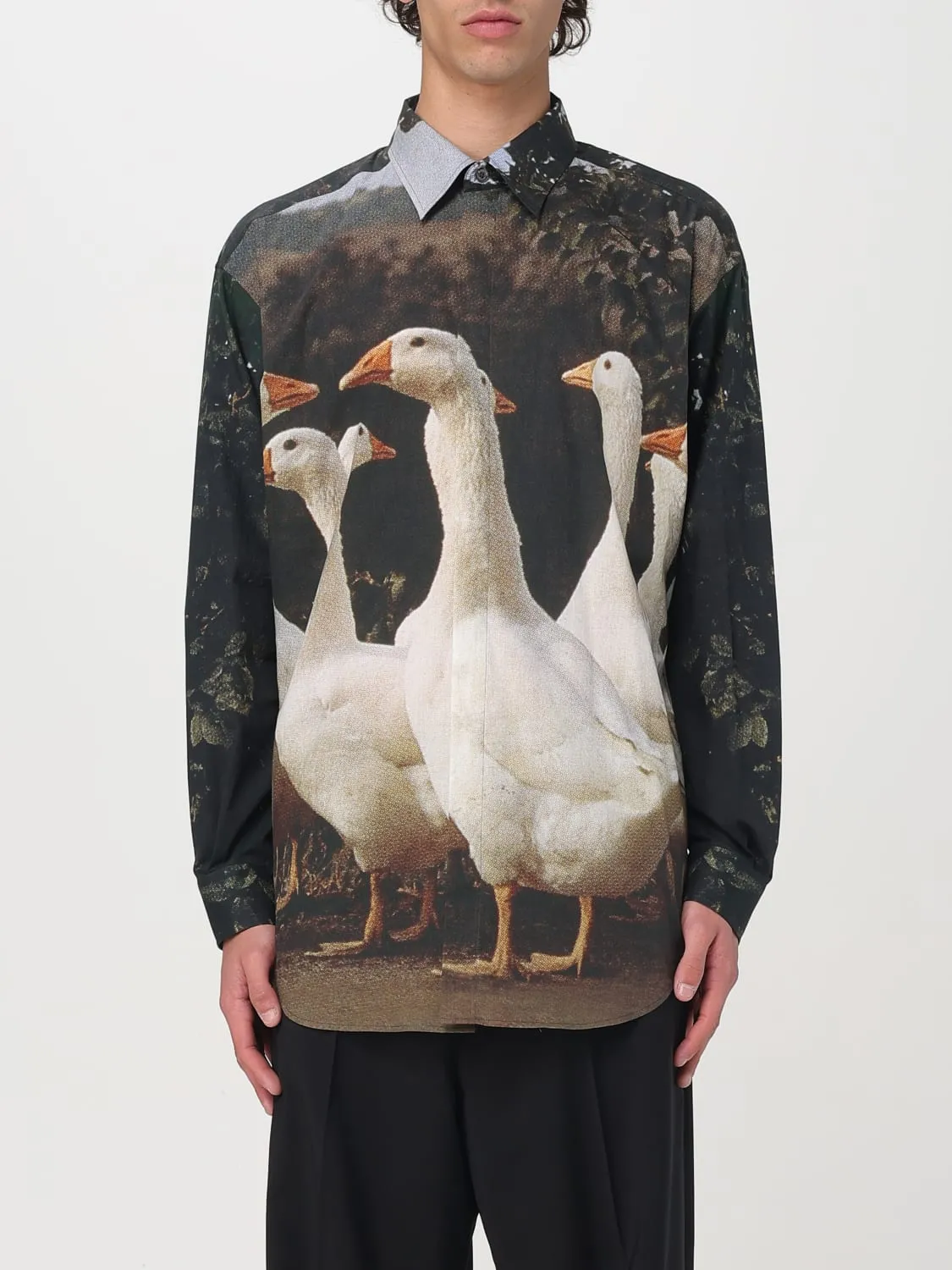 Camicia Moschino Couture in cotone con stampa