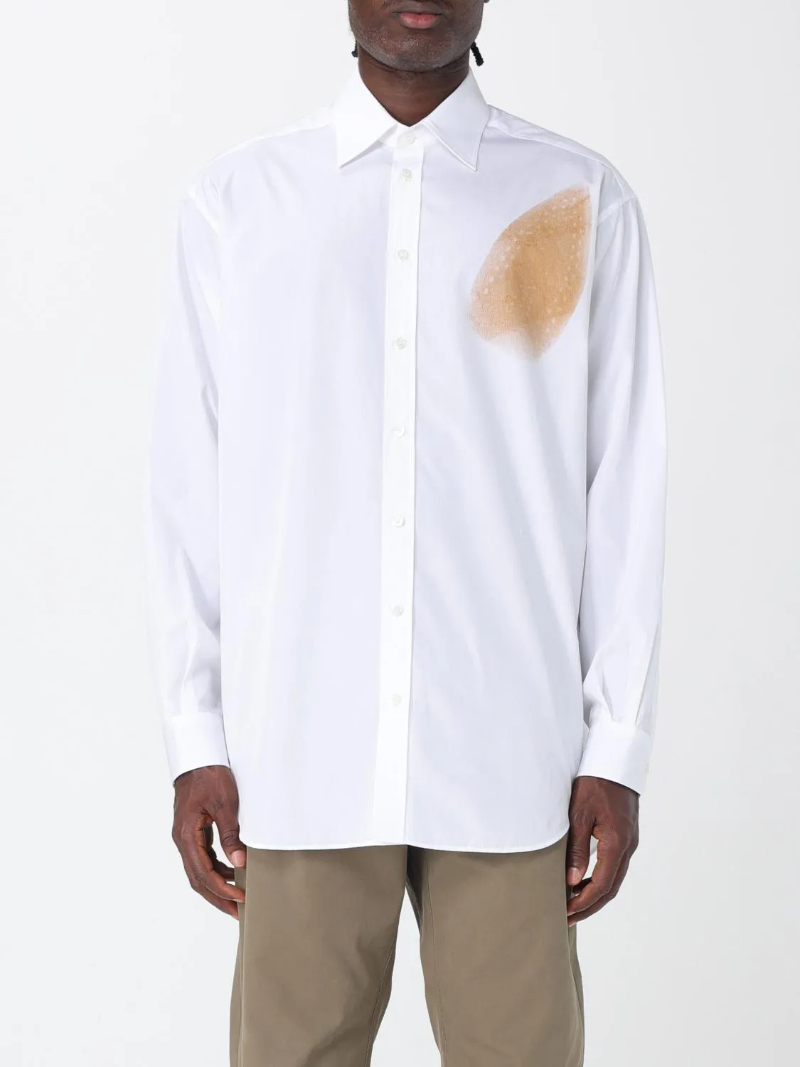 Camicia Moschino Couture in cotone con slogan