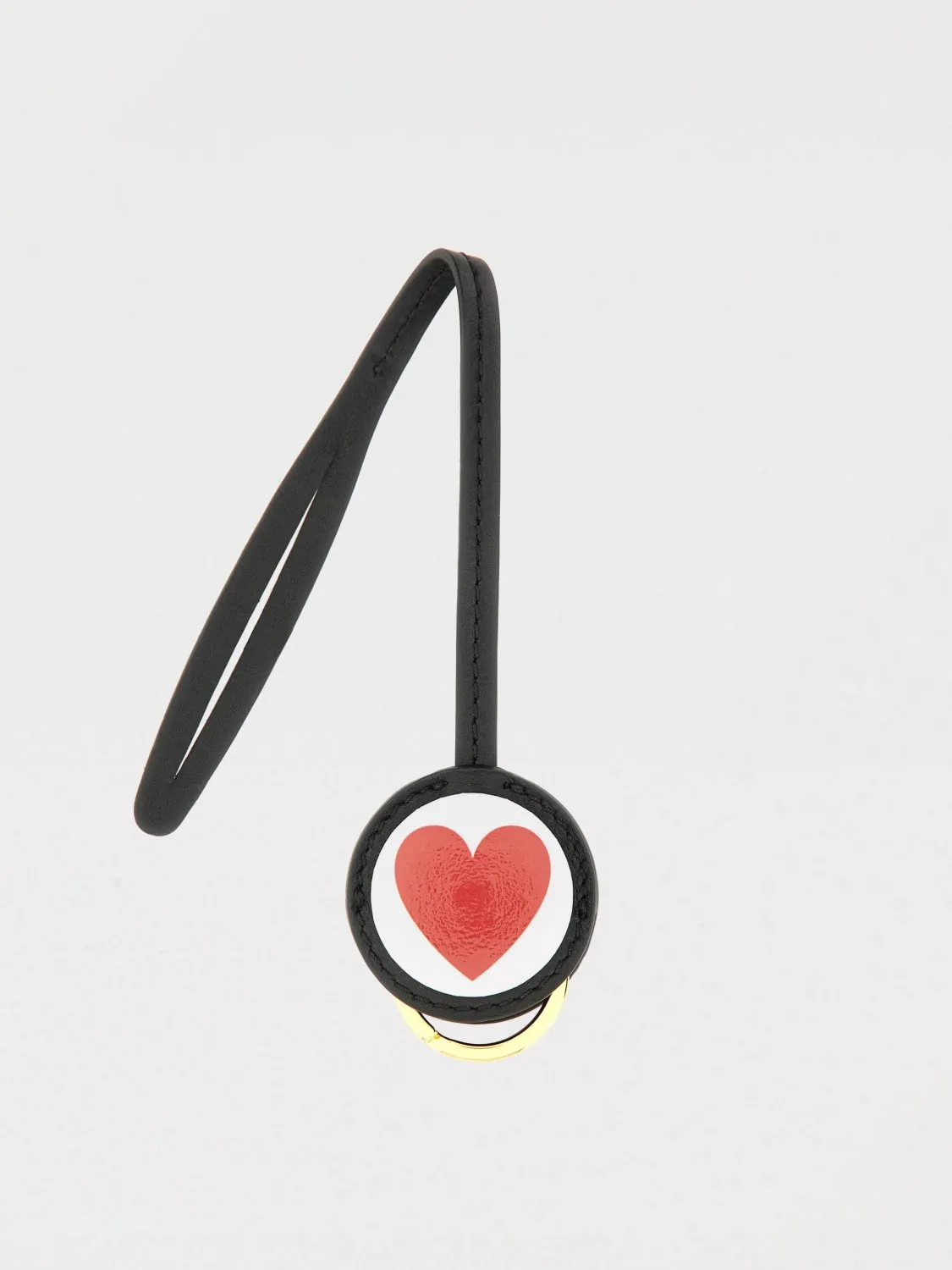 Portachiavi Heart Moschino Couture in pelle