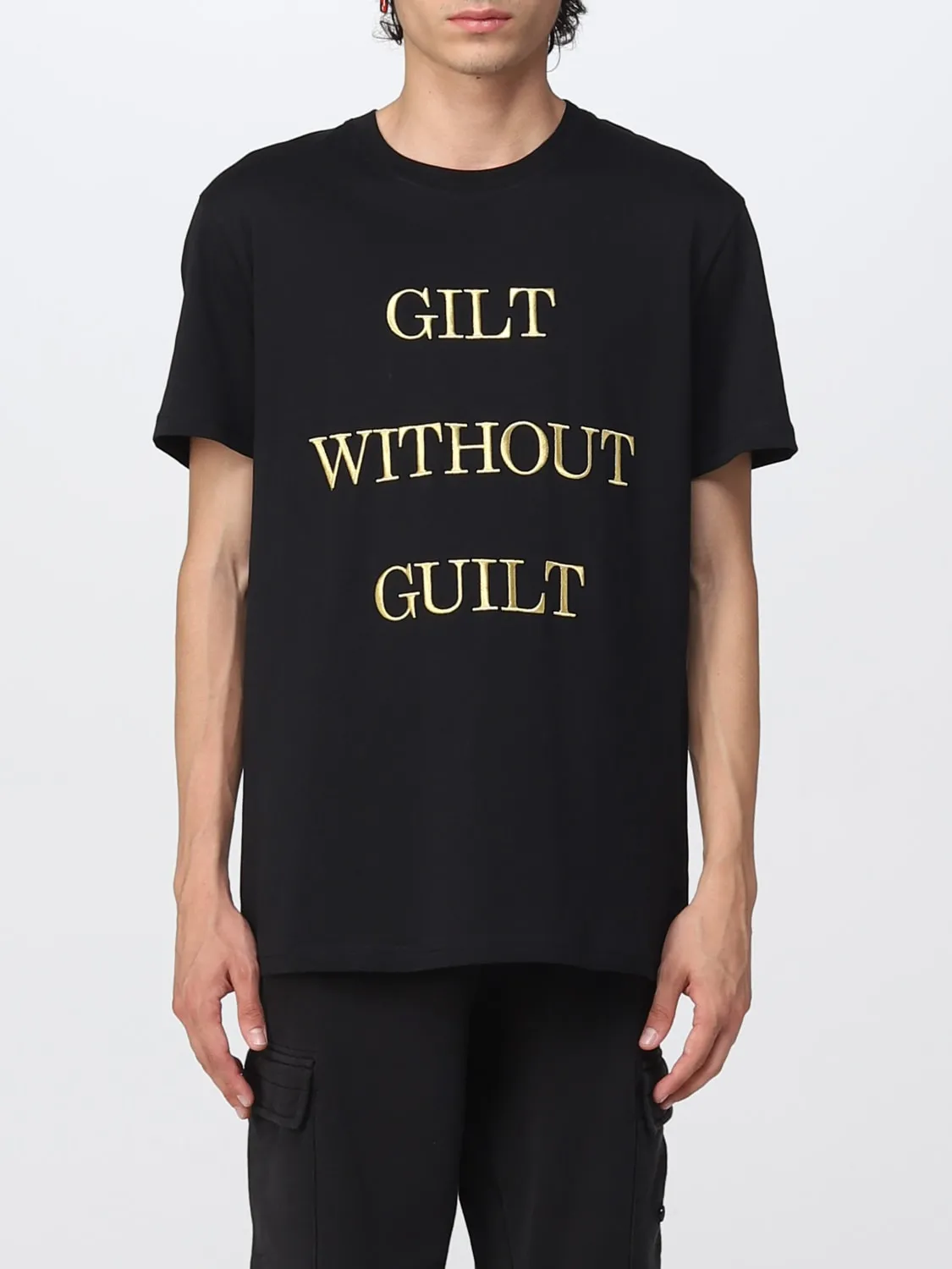 T-shirt Moschino Couture in cotone con scritta