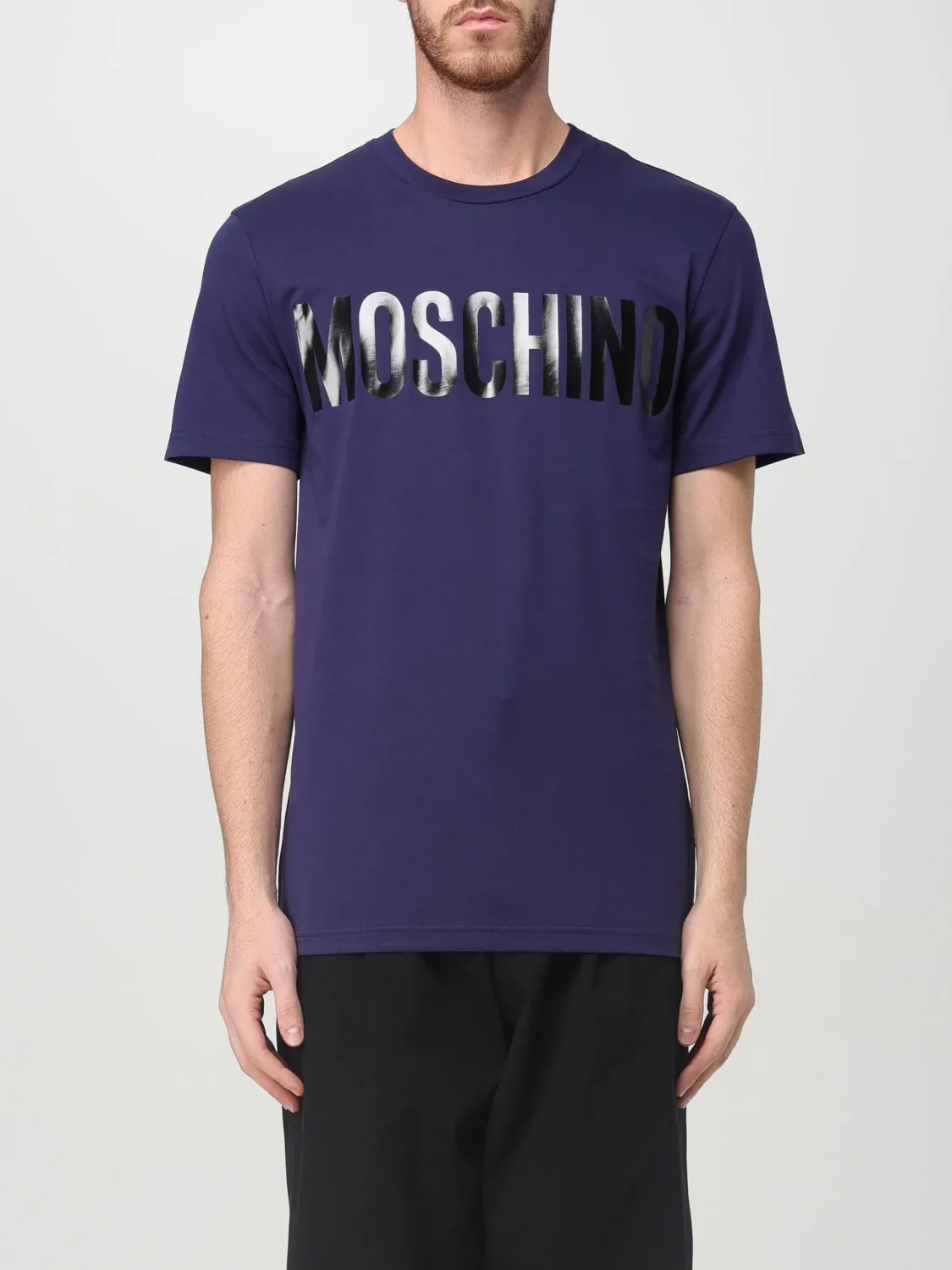 T-shirt Moschino Couture in cotone con stampa logo