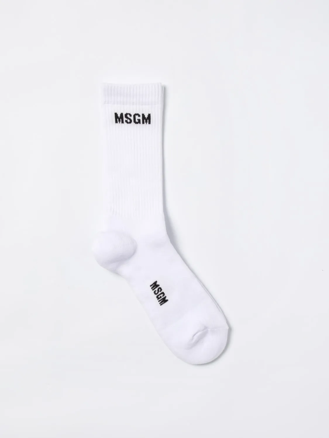 Calze MSGM in cotone stretch con logo jacquard