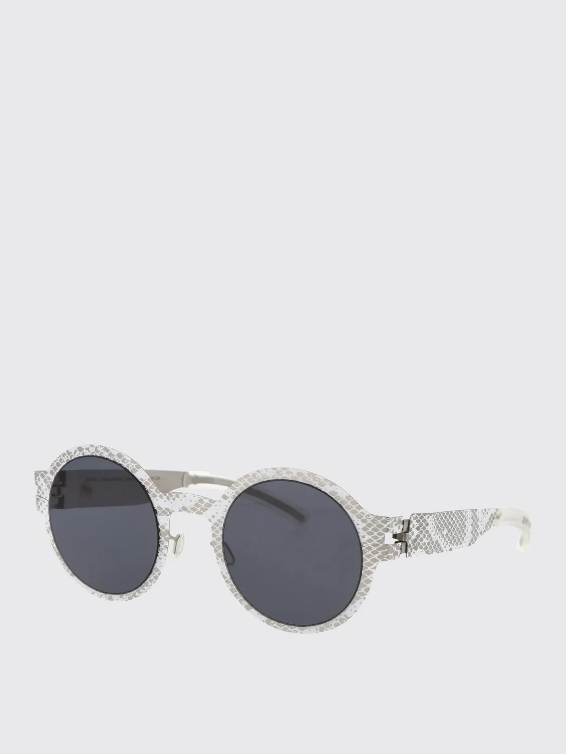 Occhiali da sole MMTRANSFER003 Mykita in metallo stampa pitone