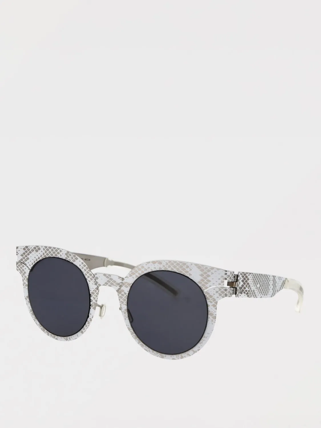 Occhiali da sole MMTRANSFER001 Mykita in metallo stampa pitone