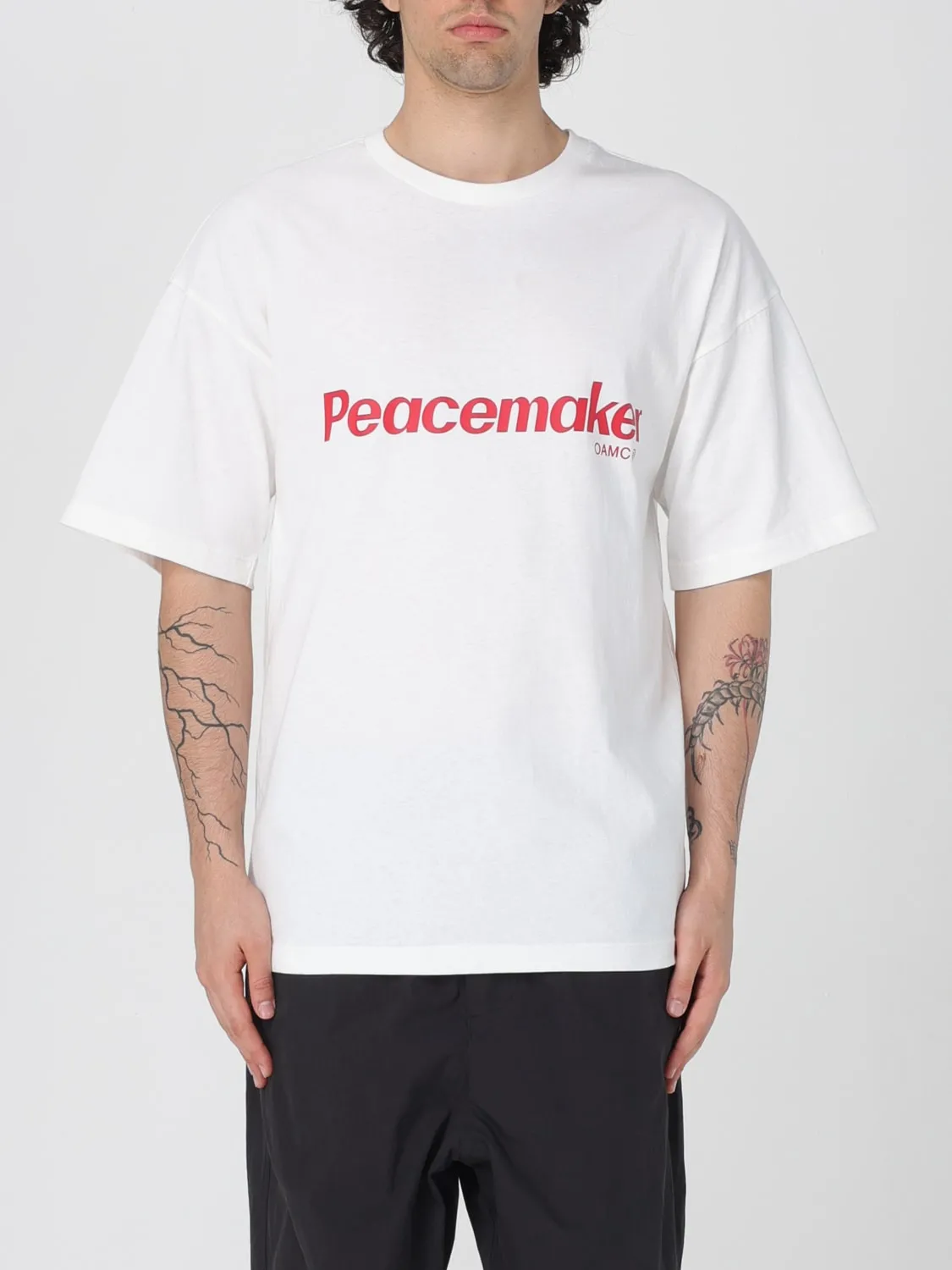 T-shirt in cotone con stampa grafica Oamc