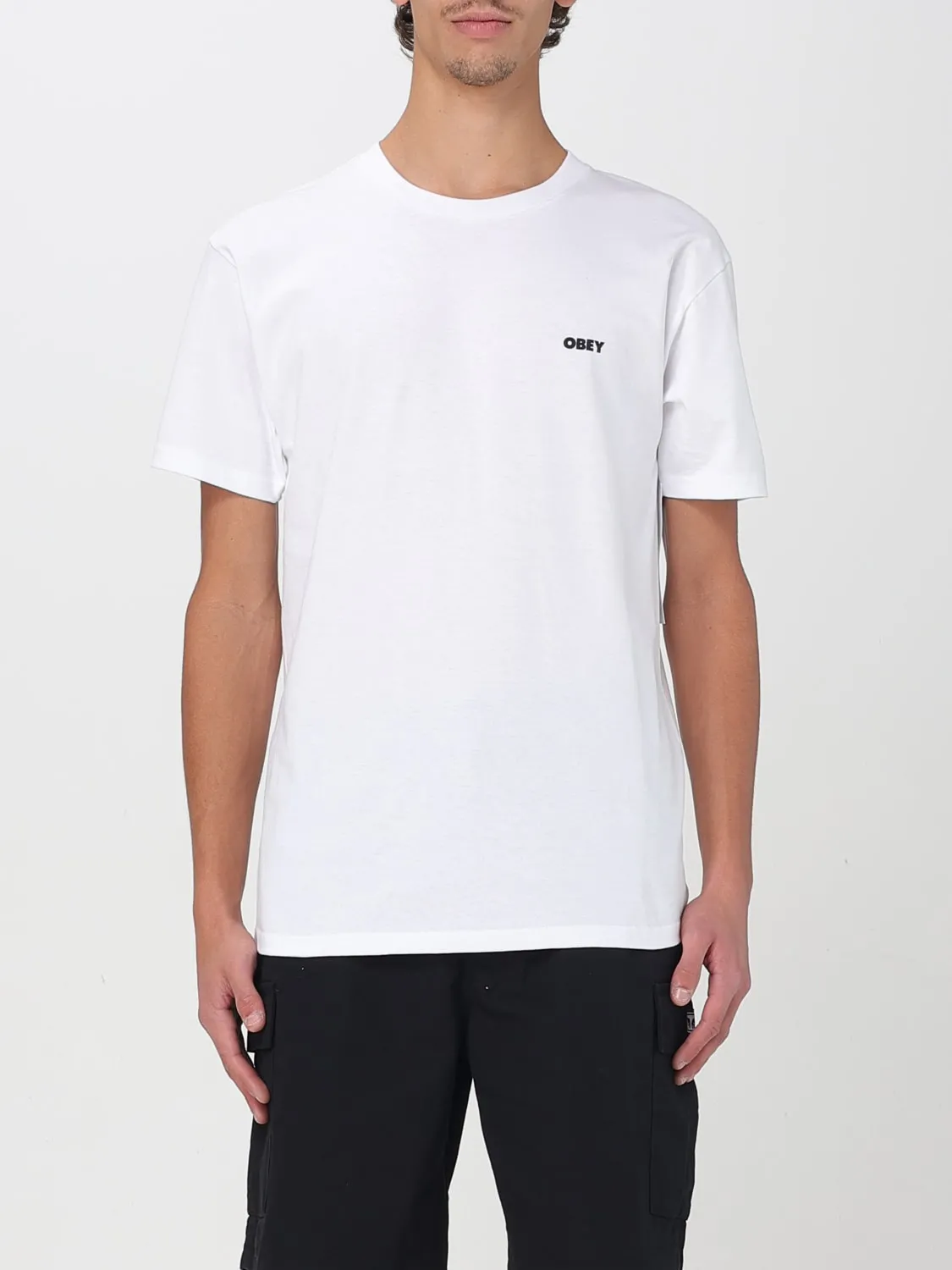 T-shirt Obey in cotone con stampa logo