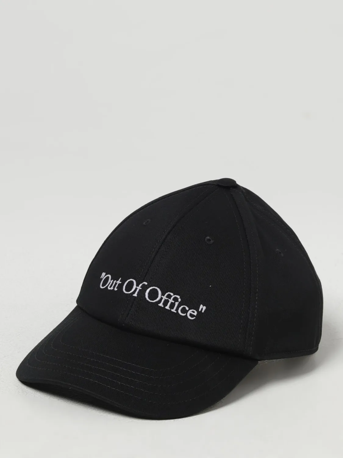 Cappello Out Of Office Off-White in cotone con logo ricamato