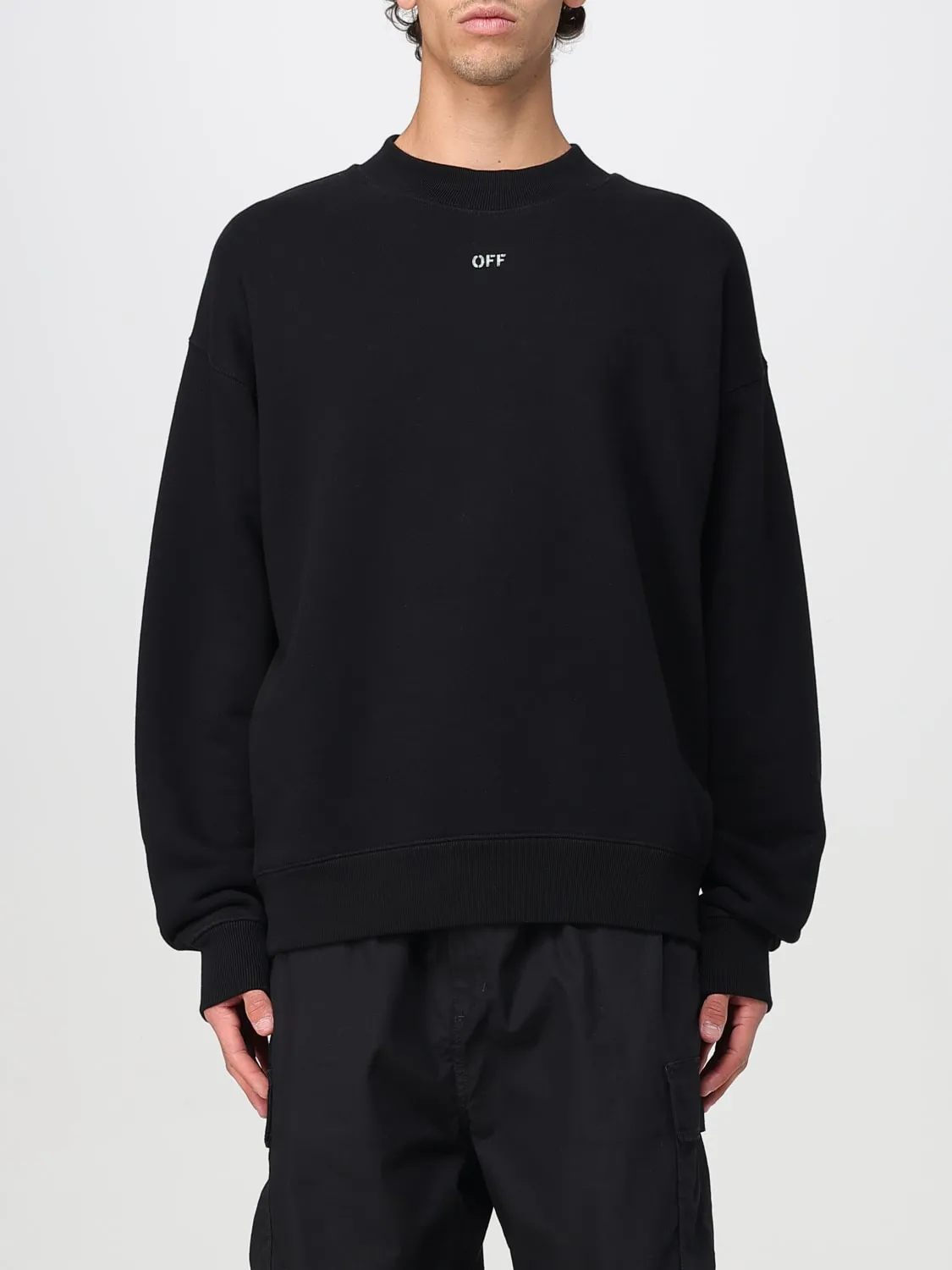 Felpa a girocollo con maxi logo Off-white