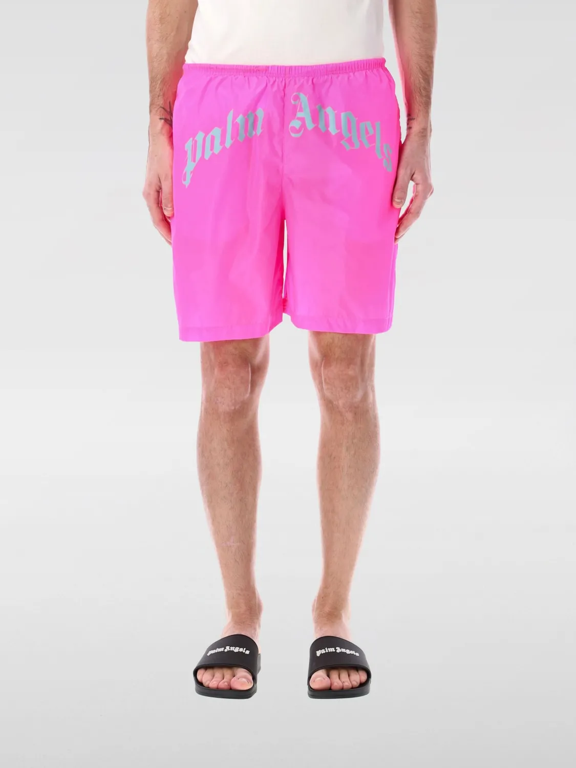 Costume da bagno con maxi logo Palm Angels