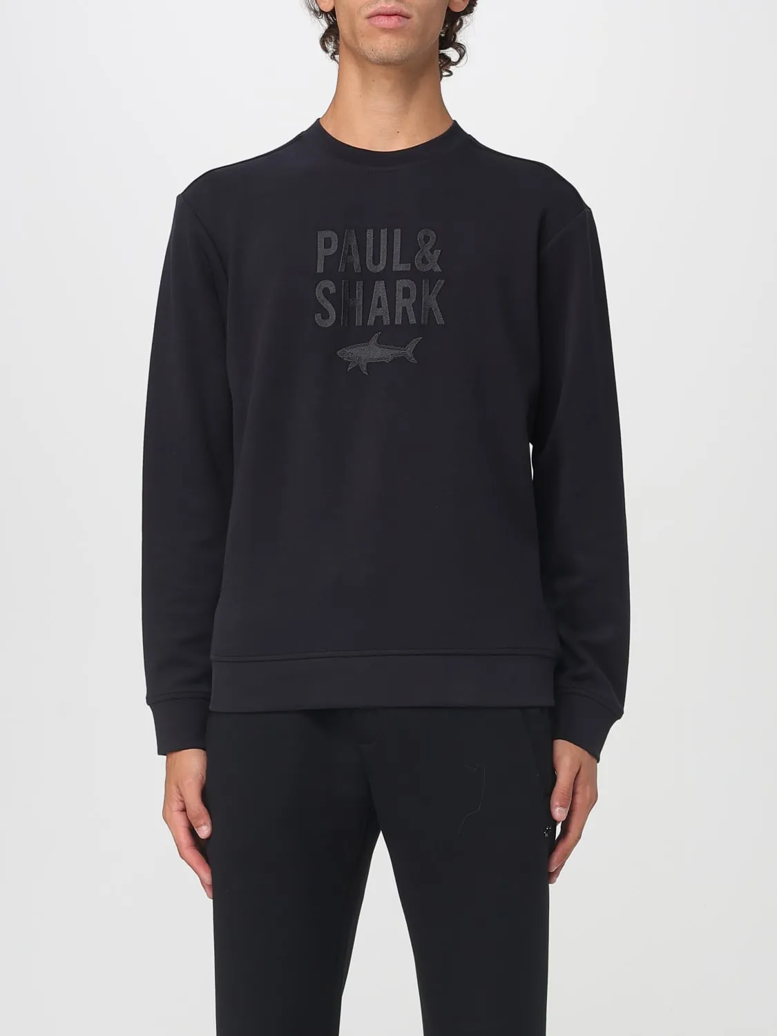 Felpa basic Paul & Shark in misto cotone