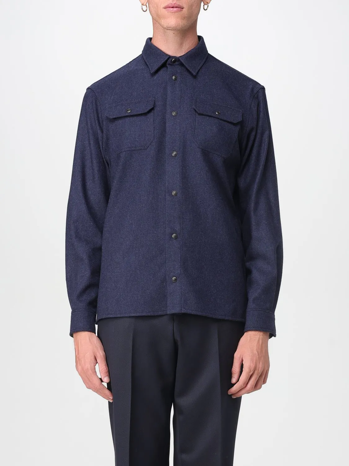 Overshirt Paul & Shark in misto lana
