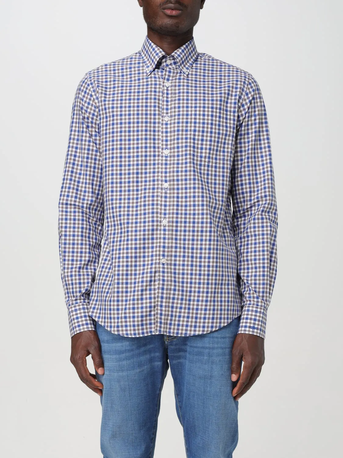 Camicia Paul & Shark in popeline a quadretti