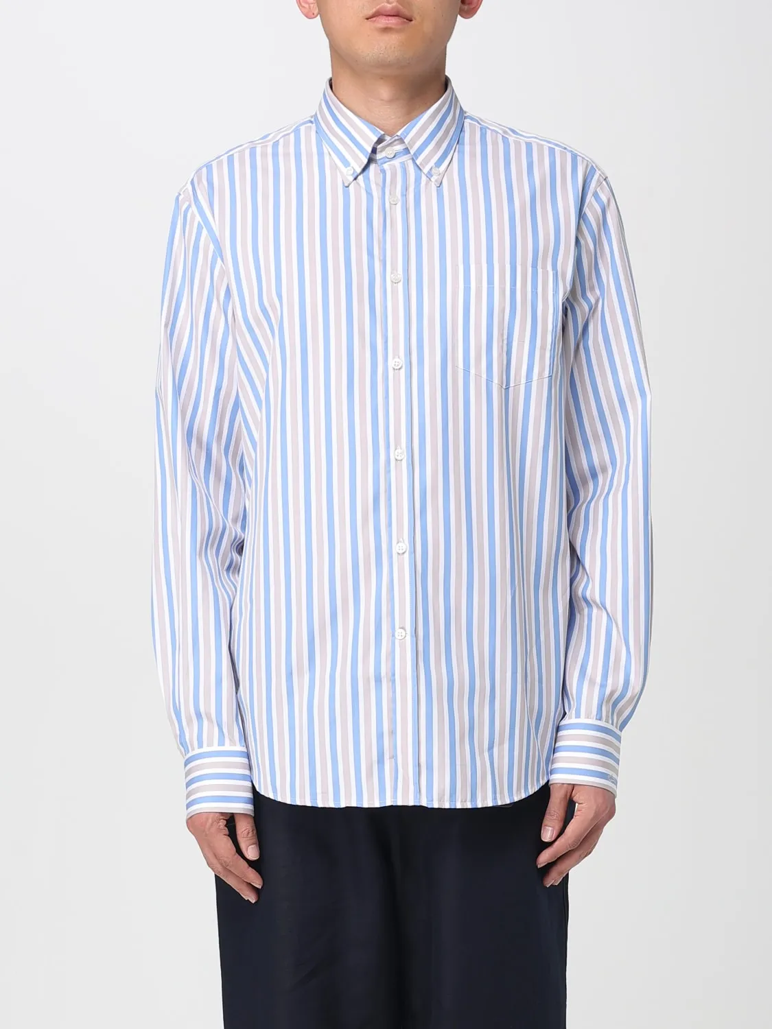 Camicia in cotone a righe Paul & Shark