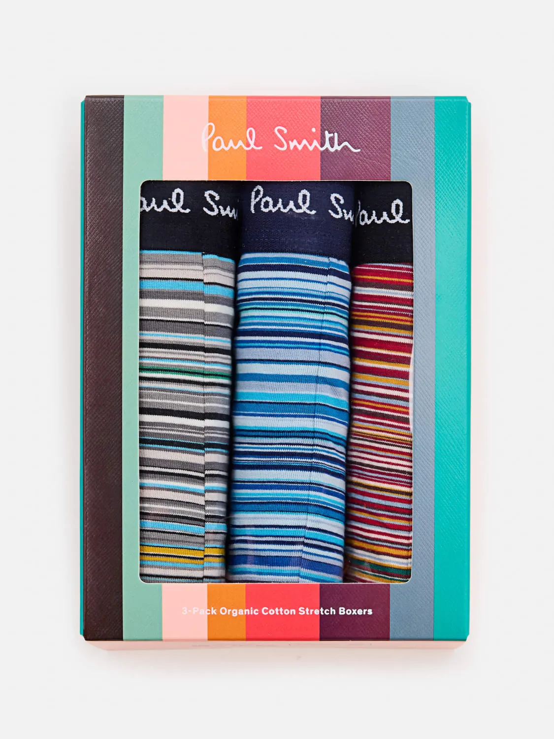 Set 3 parigamba Paul Smith in cotone stretch a righe