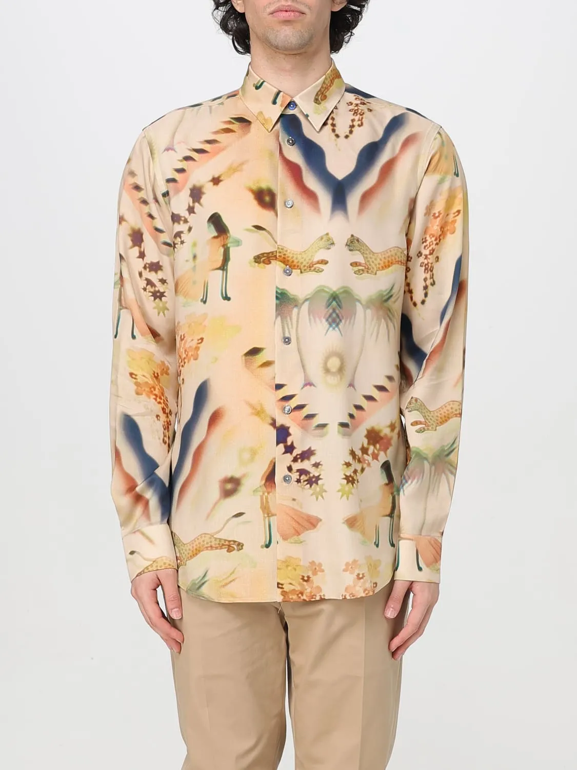 Camicia Paul Smith in lyocell stampato