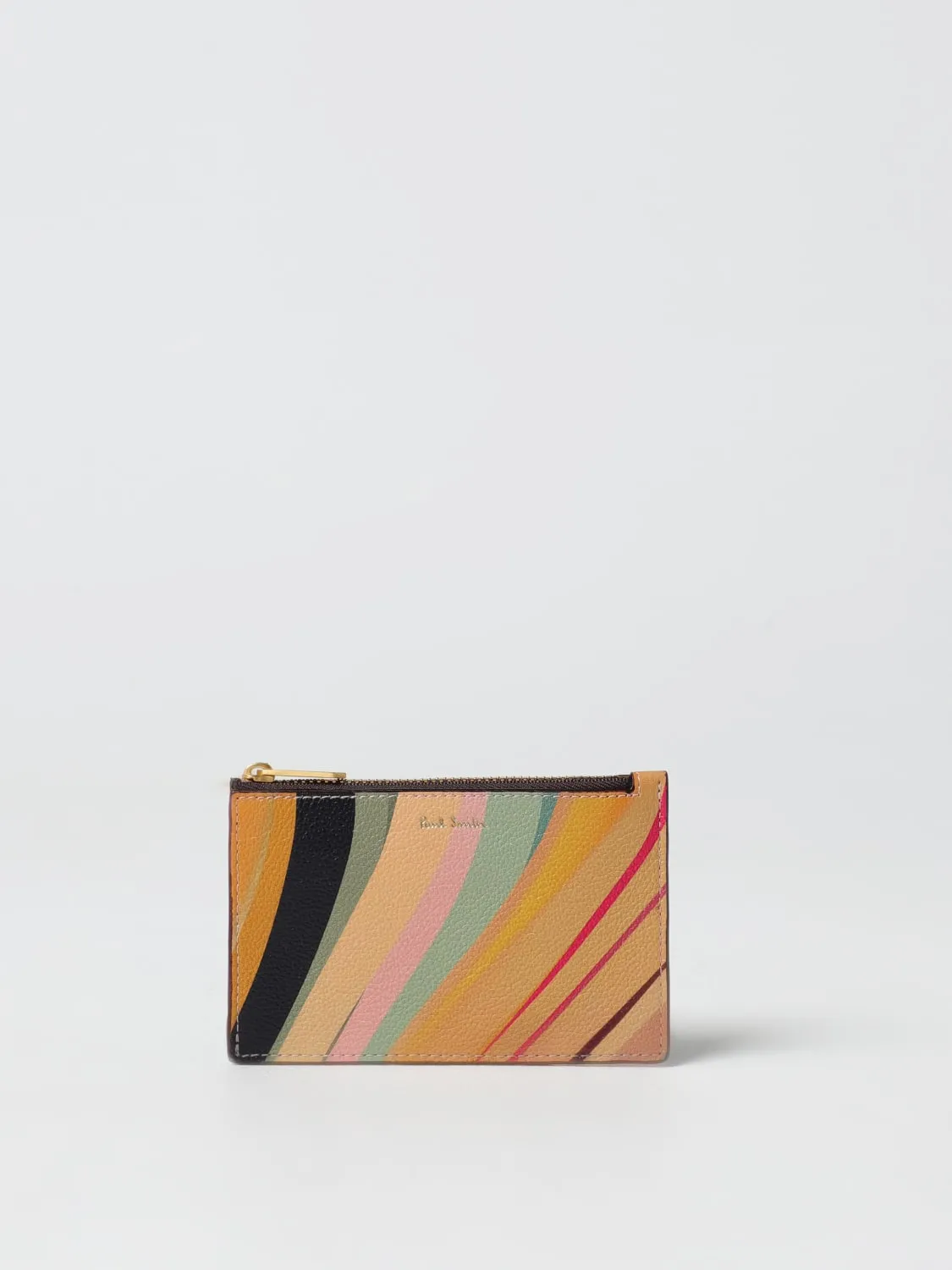 Portacarte di credito Dusky Swirl Paul Smith in pelle stampata