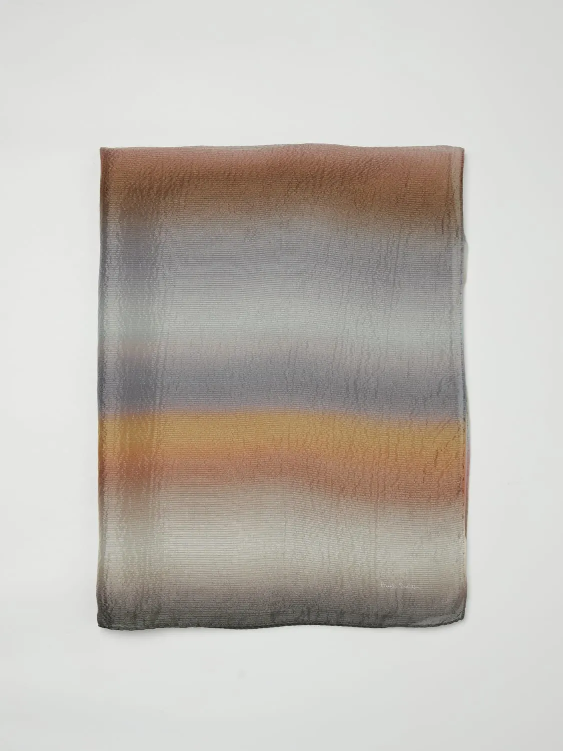 Sciarpa Paul Smith in seta con stampa degradè