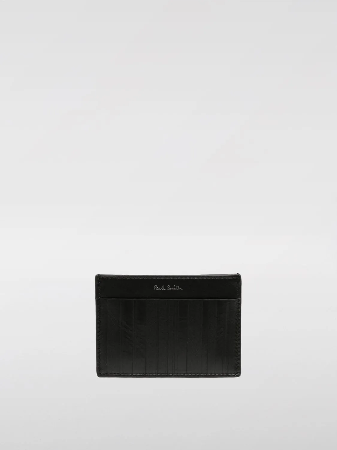 Portacarte di credito Shadow-Stripe Paul Smith in pelle