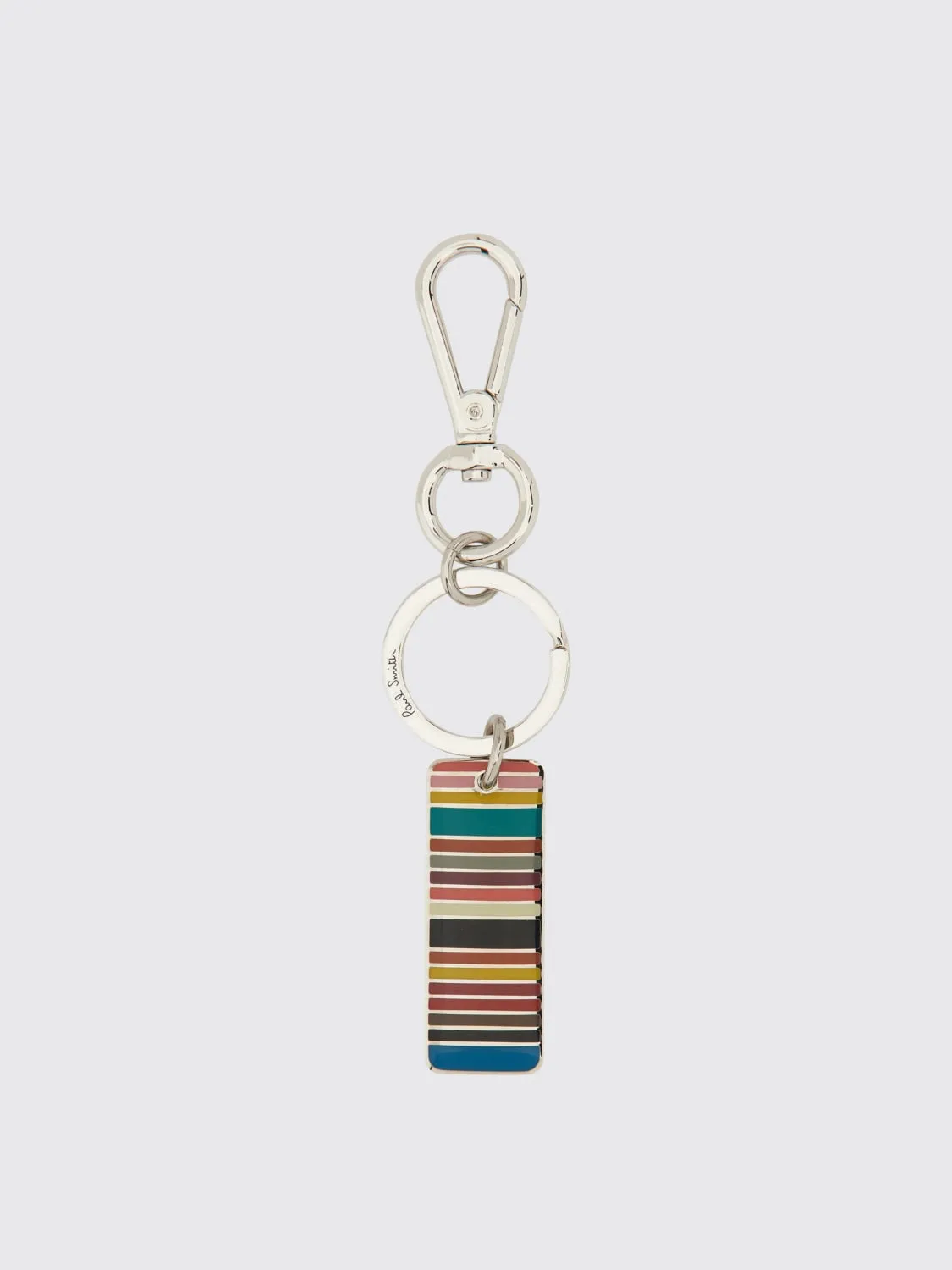 Portachiavi Paul Smith in ottone con charm smaltato